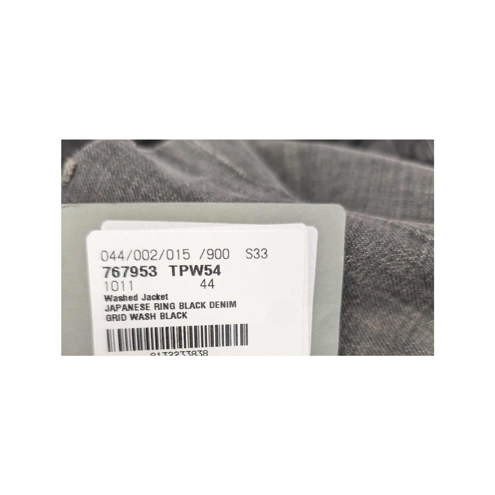 Balenciaga o1rshd1 Japanese Ring Black Denim Washed Jacket Wash Black Size US S / EU 44-46 / 1 - 22 Thumbnail