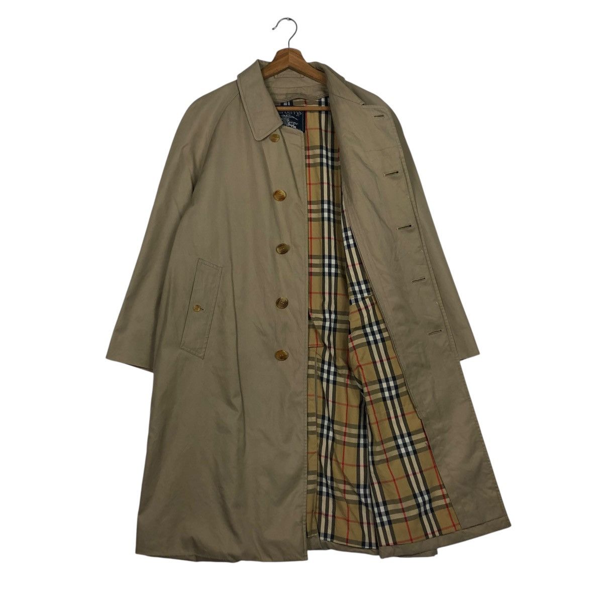 🔥VINTAGE LONG JACKET BURBERRYS NOVA CHECK BLANKET