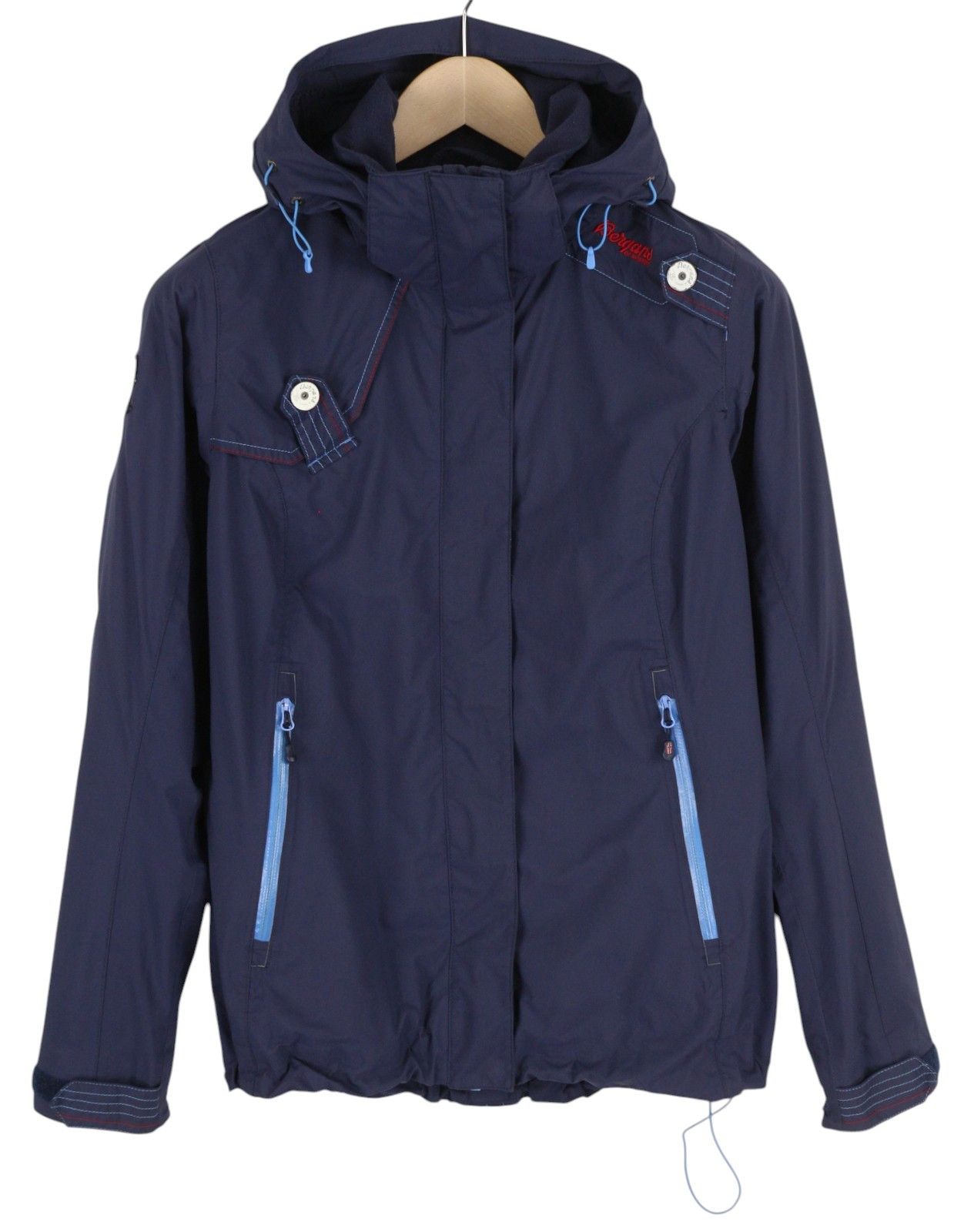 Bergans of Norway 5007 SANDEF JORD S Blue Hooded Mesh Jacket 84359 Size S / US 4 / IT 40 - 1 Thumbnail