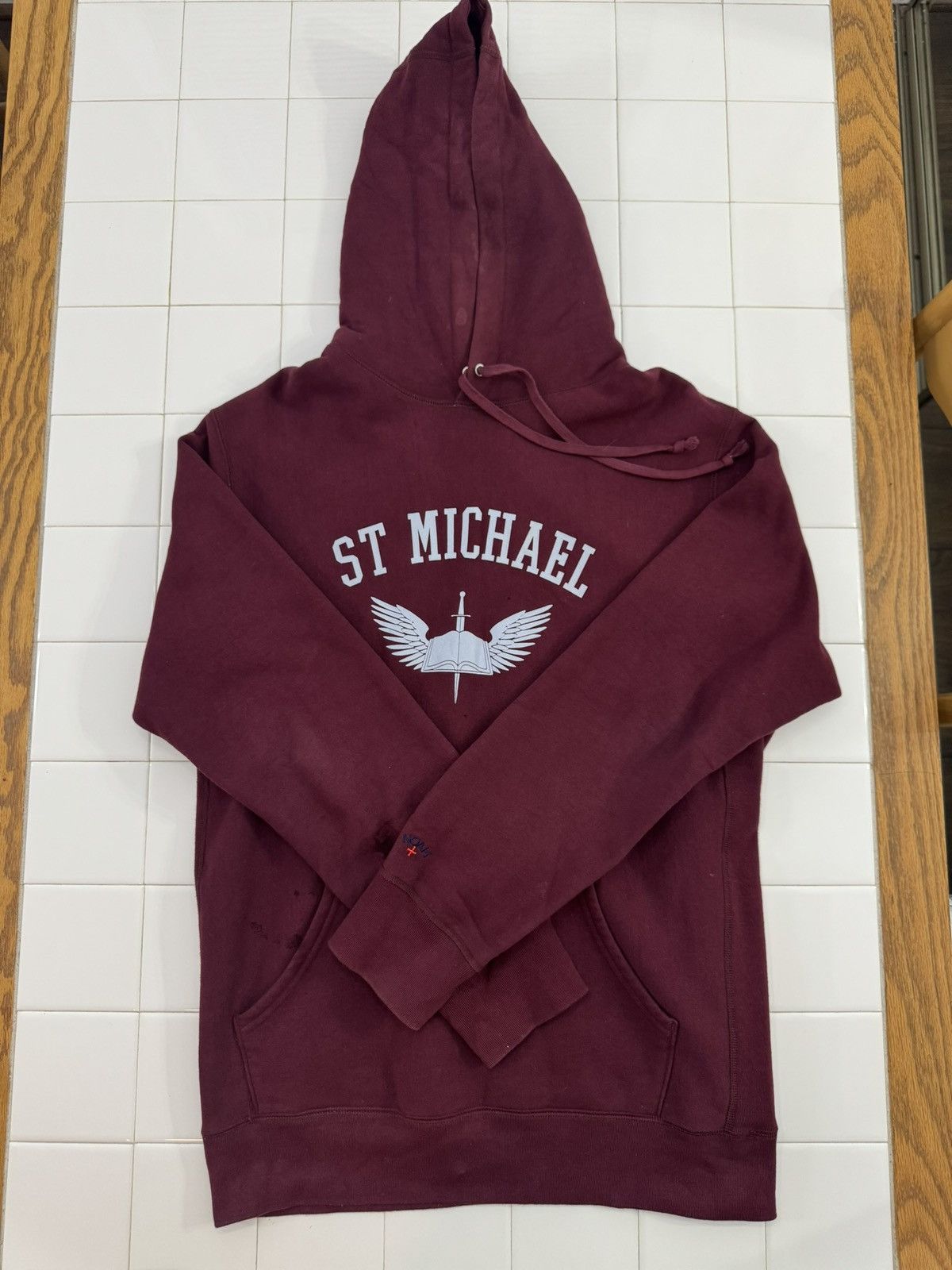 Noah Noah St. Michael Hoodie Maroon Size US XL / EU 56 / 4 - 1 Thumbnail