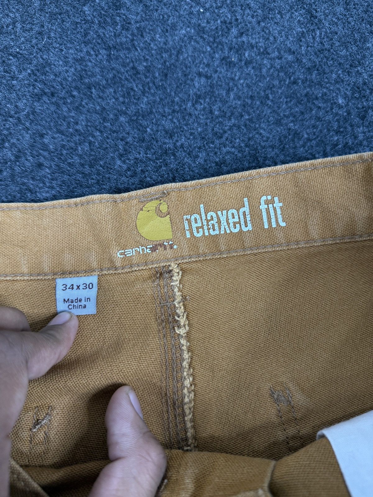 Carhartt VINTAGE Y2K Carhartt double knee carpenter Canvas pant 34x30 Size US 34 / EU 50 - 5 Thumbnail