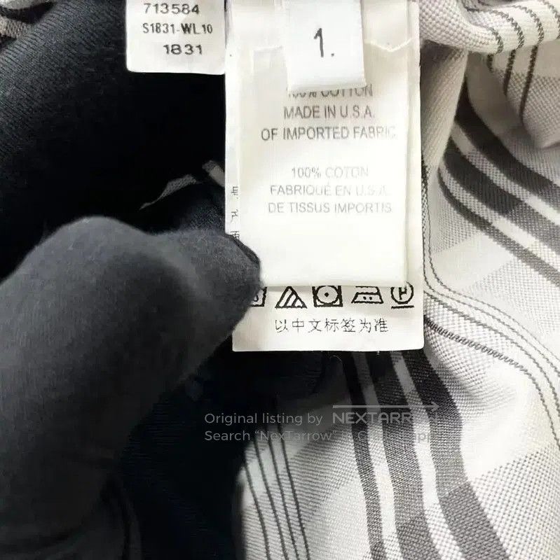 Thom Browne Thom Browne Gray Plaid Cotton Blend Shirt . Size S / US 4 / IT 40 - 6 Thumbnail