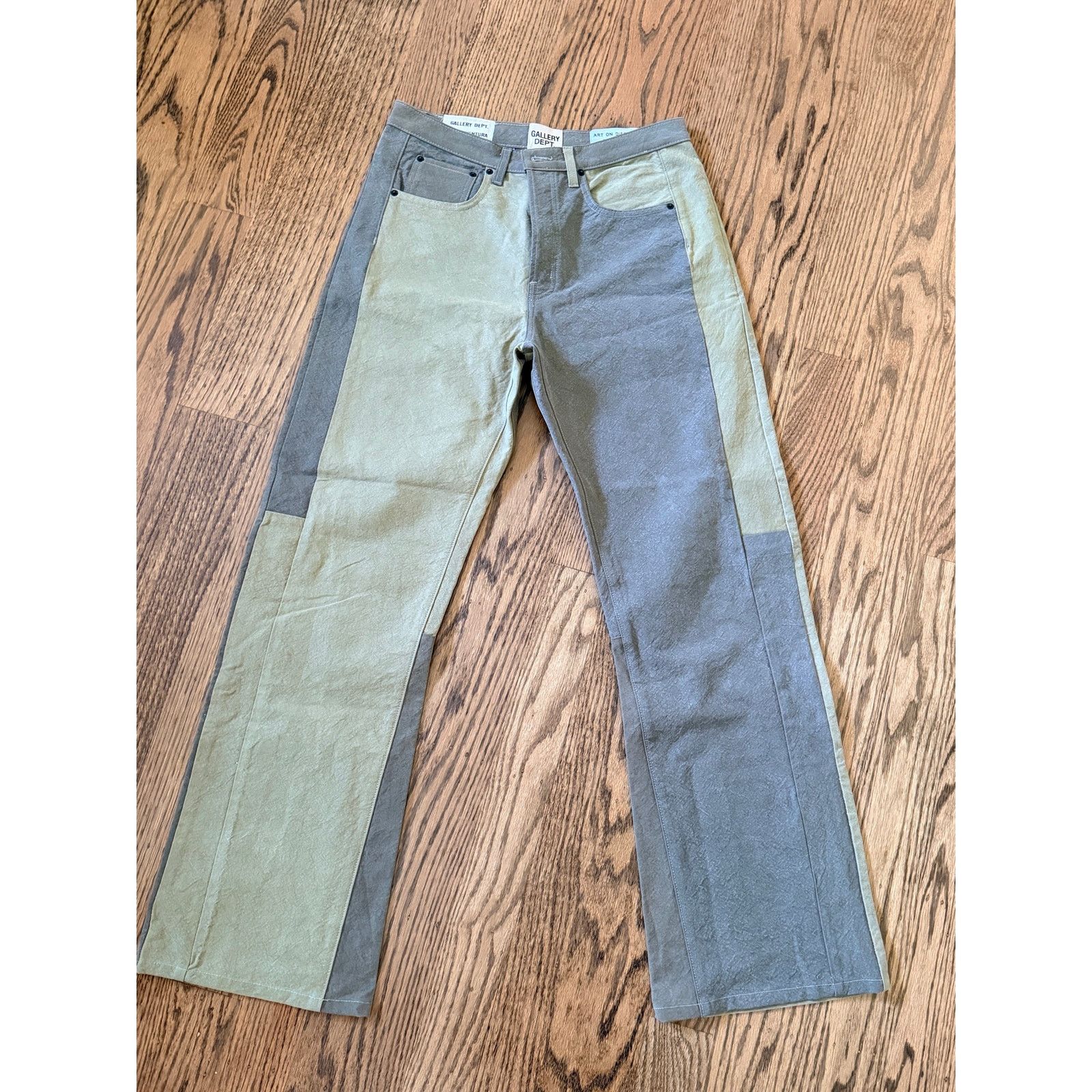 Gallery Dept. Gallery Dept. Ventura Baggy Two-Tone Olive Jeans 34 Size US 34 / EU 50 - 4 Thumbnail