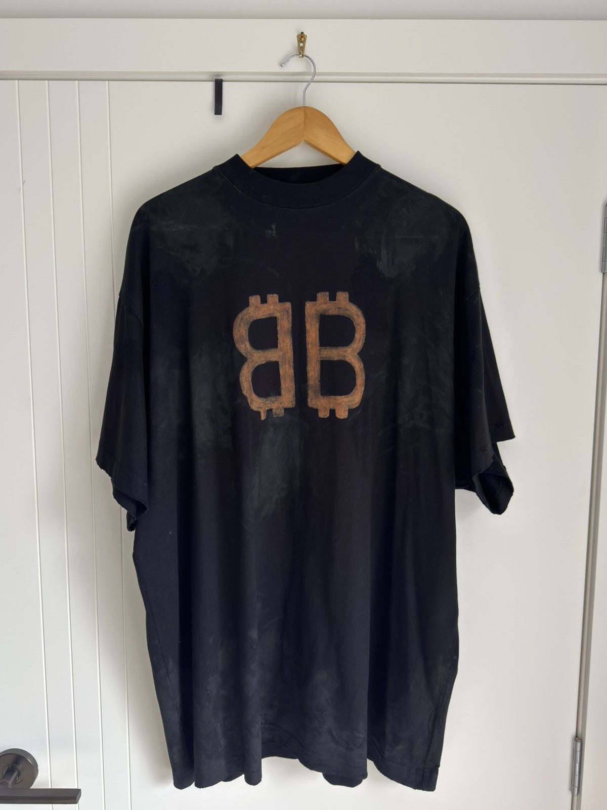 Balenciaga BALENCIAGA CRYPTO BB T-SHIRT Size US L / EU 52-54 / 3 - 1 Thumbnail