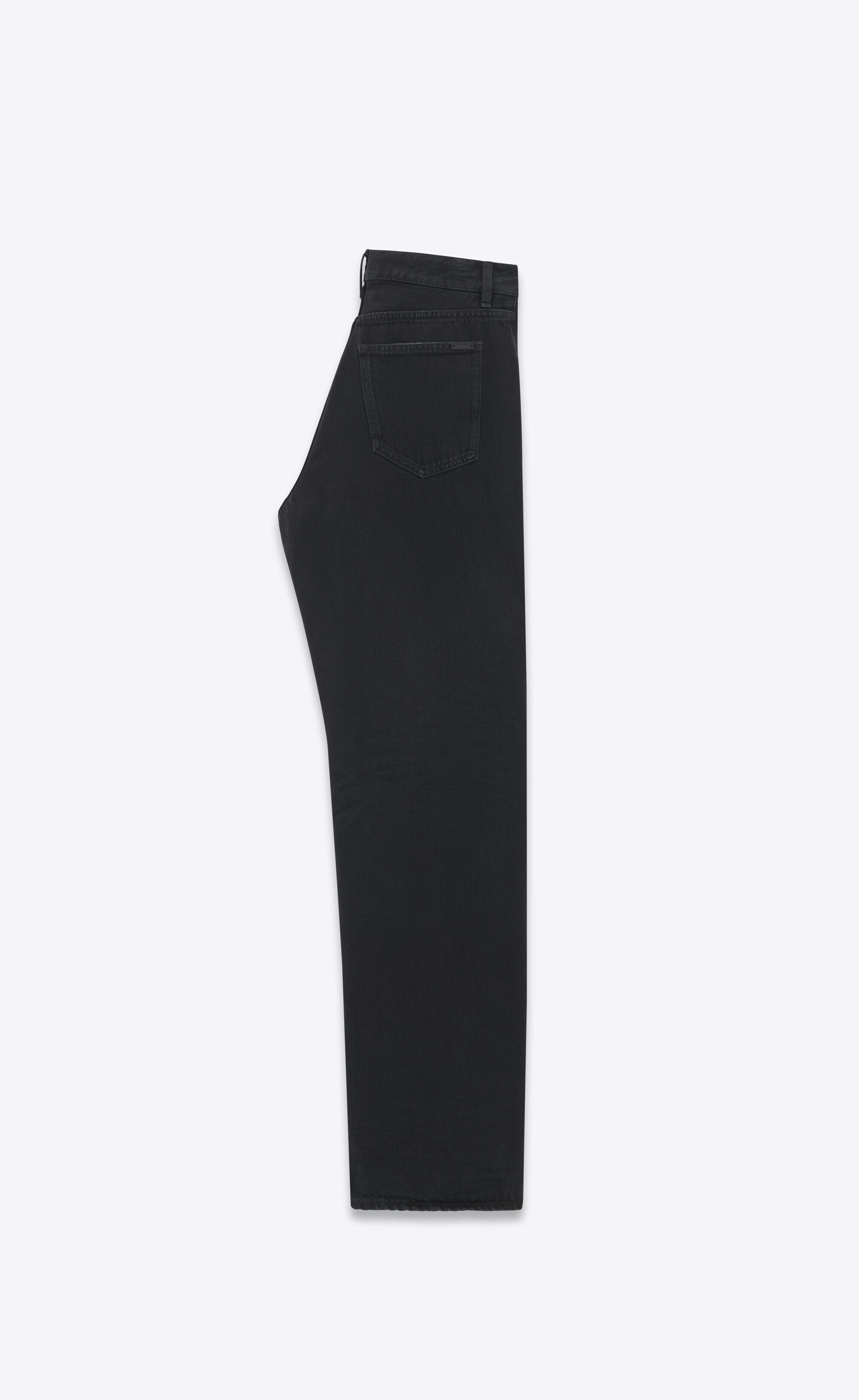 Saint Laurent Paris o1s1wg110225 757276 Long Extreme Baggy Jeans Carbon Denim Size US 30 / EU 46 - 2 Thumbnail