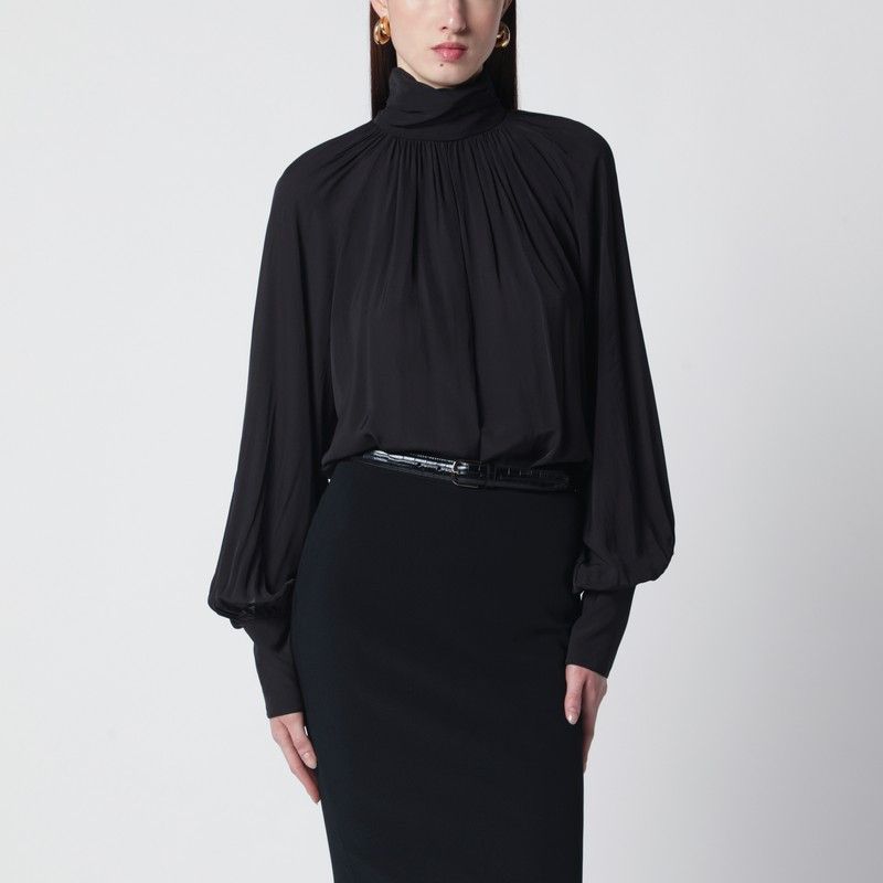 Anine Bing Anine Bing Black Anne Viscose Blouse Size M / US 6-8 / IT 42-44 - 1 Thumbnail