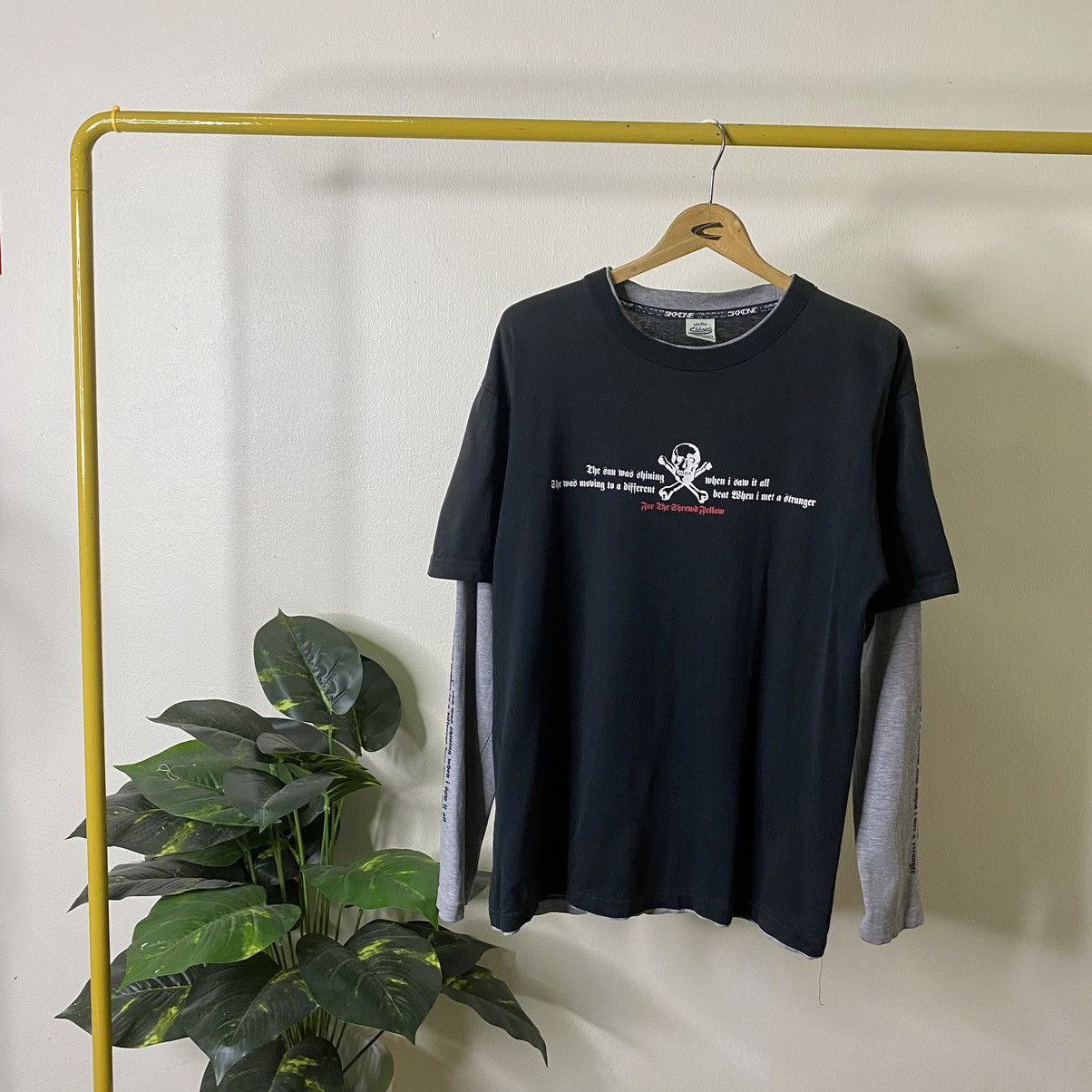 If Six Was Nine × Japanese Brand × Seditionaries Profanity Skulls Seditionaries Poem Double Sleeve Punk LS T Size US M / EU 48-50 / 2 - 4 Thumbnail