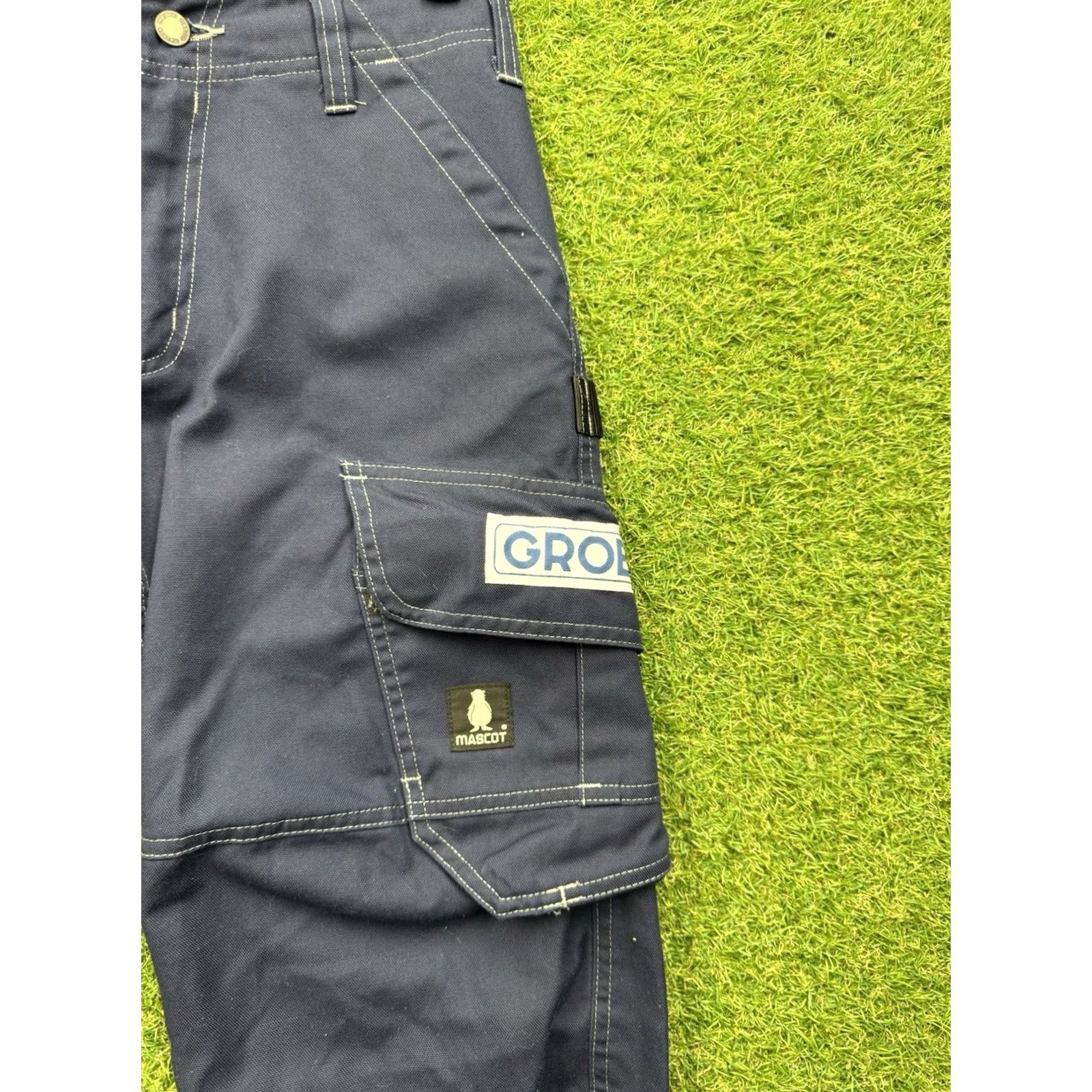 Vintage Mascot Mens Pants Cargo Pockets Workwear Blue 28x30 Regular Front Flat Relaxed Vintage No NWOT" Size US 28 / EU 44 - 7 Thumbnail