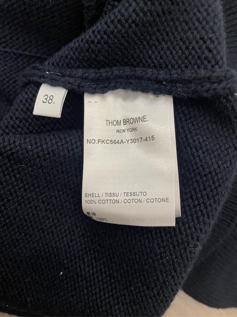 Thom Browne Thom browne Navy blue puppy knitted cardigan jacket 2504-Ne Size XS / US 0-2 / IT 36-38 - 6 Thumbnail
