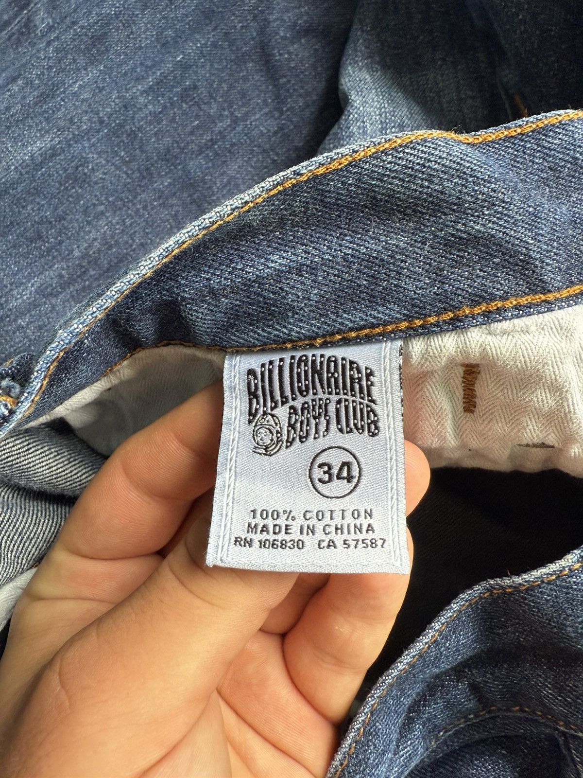 Billionaire Boys Club Billionaire Boys Club Selvedge Straight Navy Denim Jeans Size US 34 / EU 50 - 12 Thumbnail