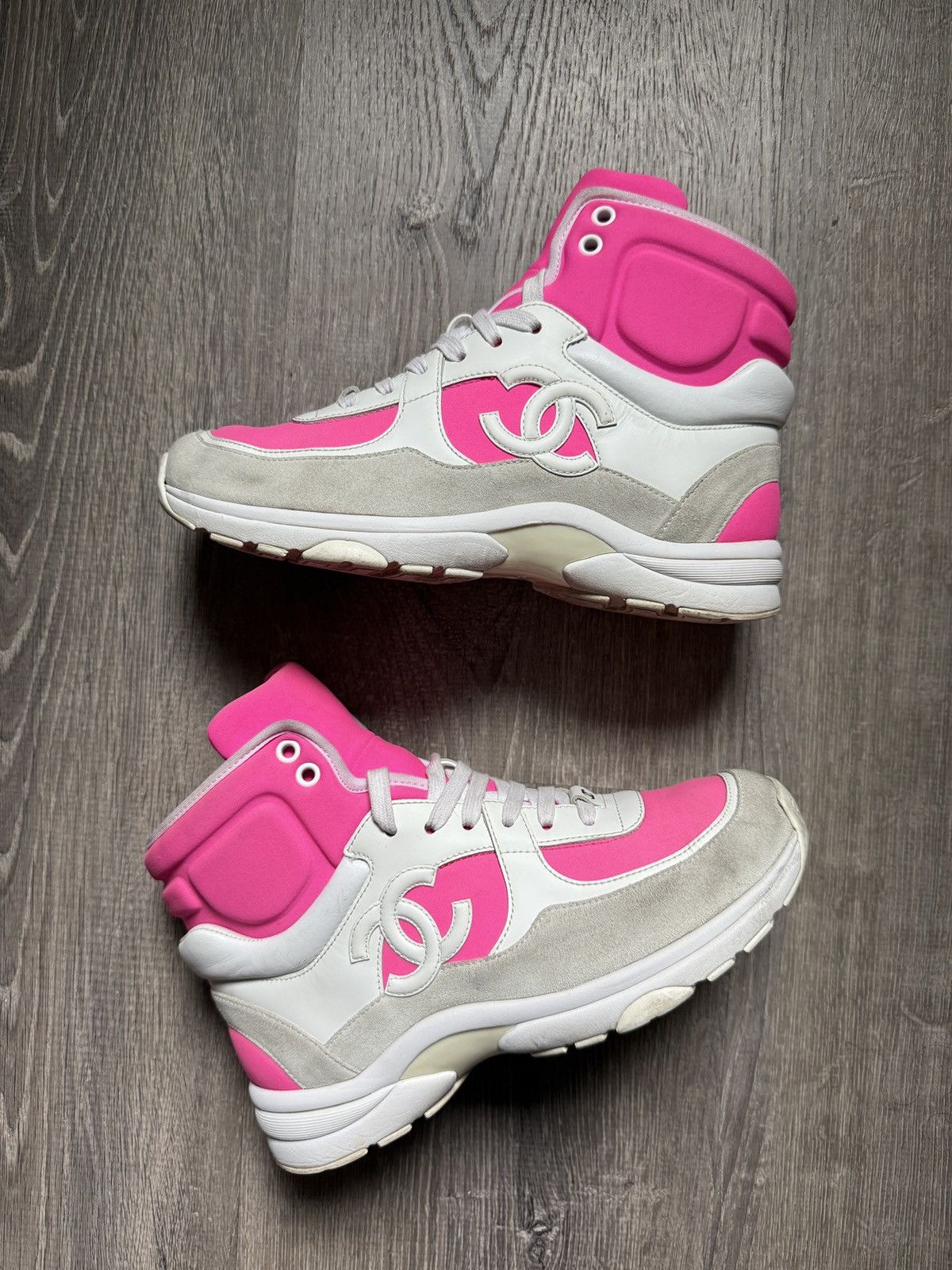 Chanel Chanel 2018 Interlocking CC Logo Chunky Sneakers🔥💞 Size US 6.5 / IT 36.5 - 1 Thumbnail