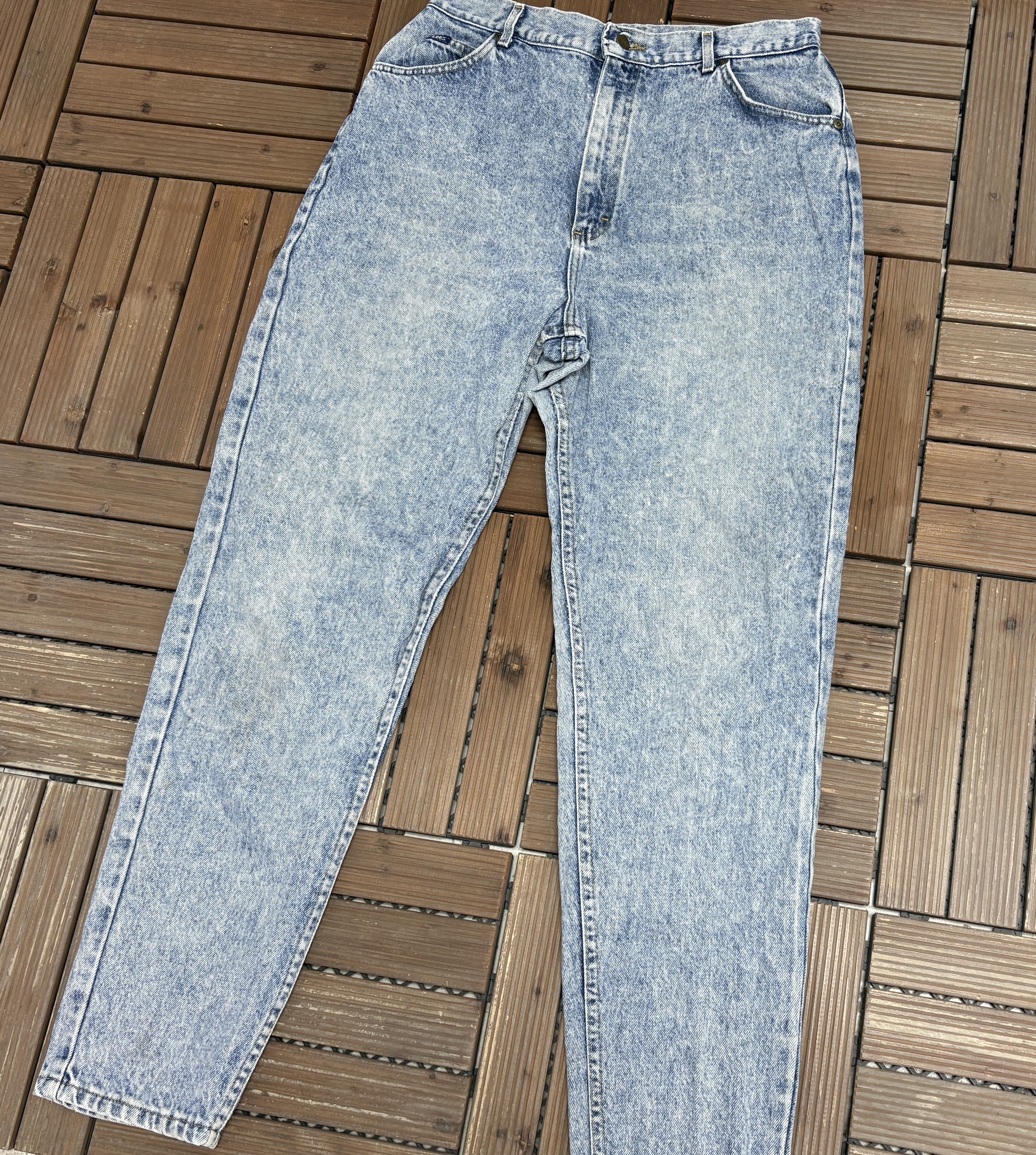 Lee × Vintage Lee Branded Straight Leg Vintage Light Blue Jeans Size US 34 / EU 50 - 3 Thumbnail