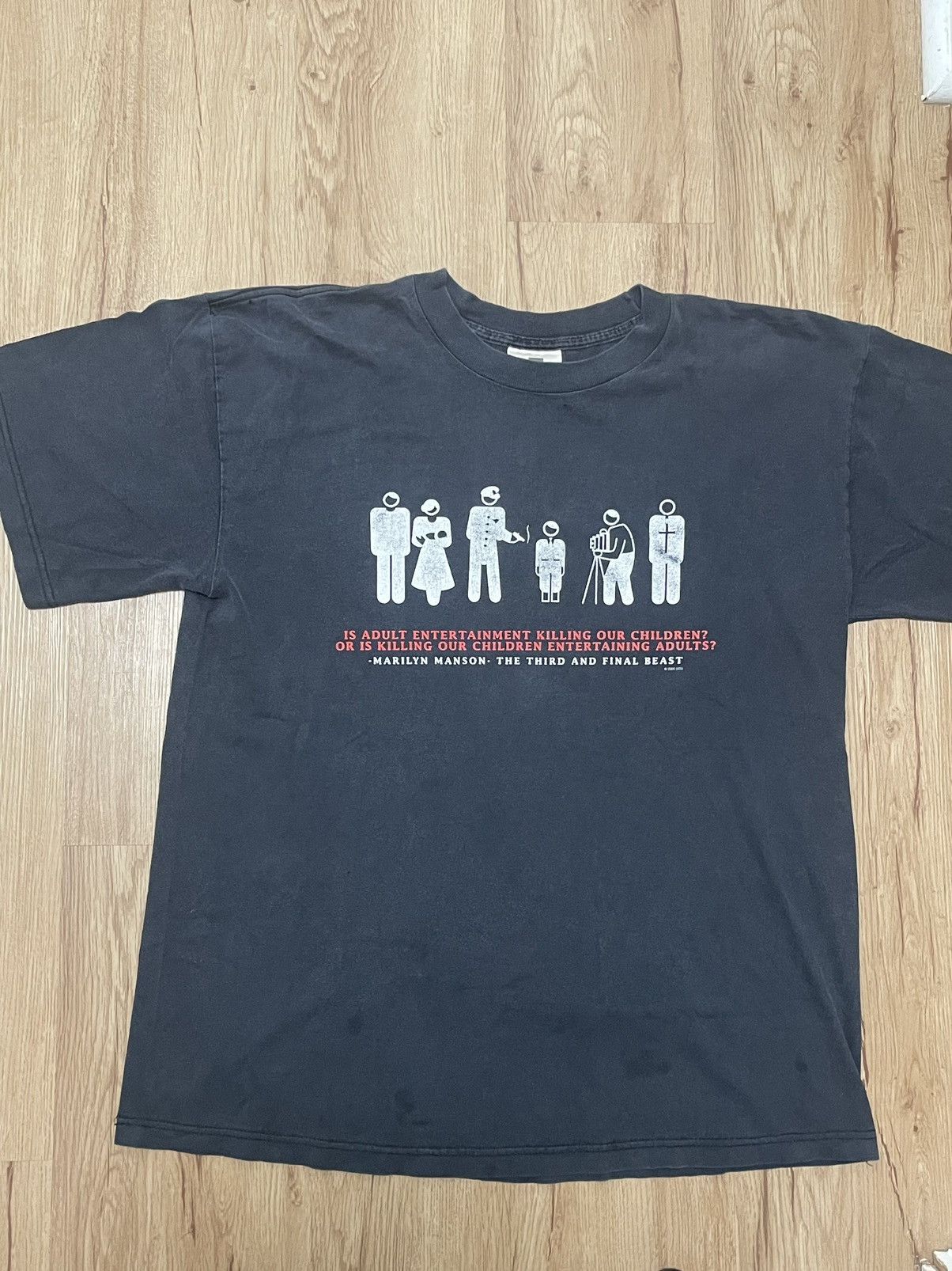 vintage 2000 marilyn manson band t