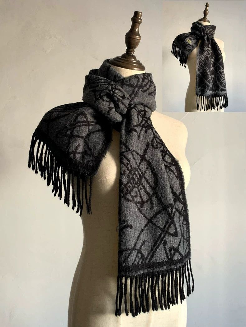 Vivienne Westwood Vivienne Westwood Double-sided graffiti scarf Size ONE SIZE - 1 Thumbnail
