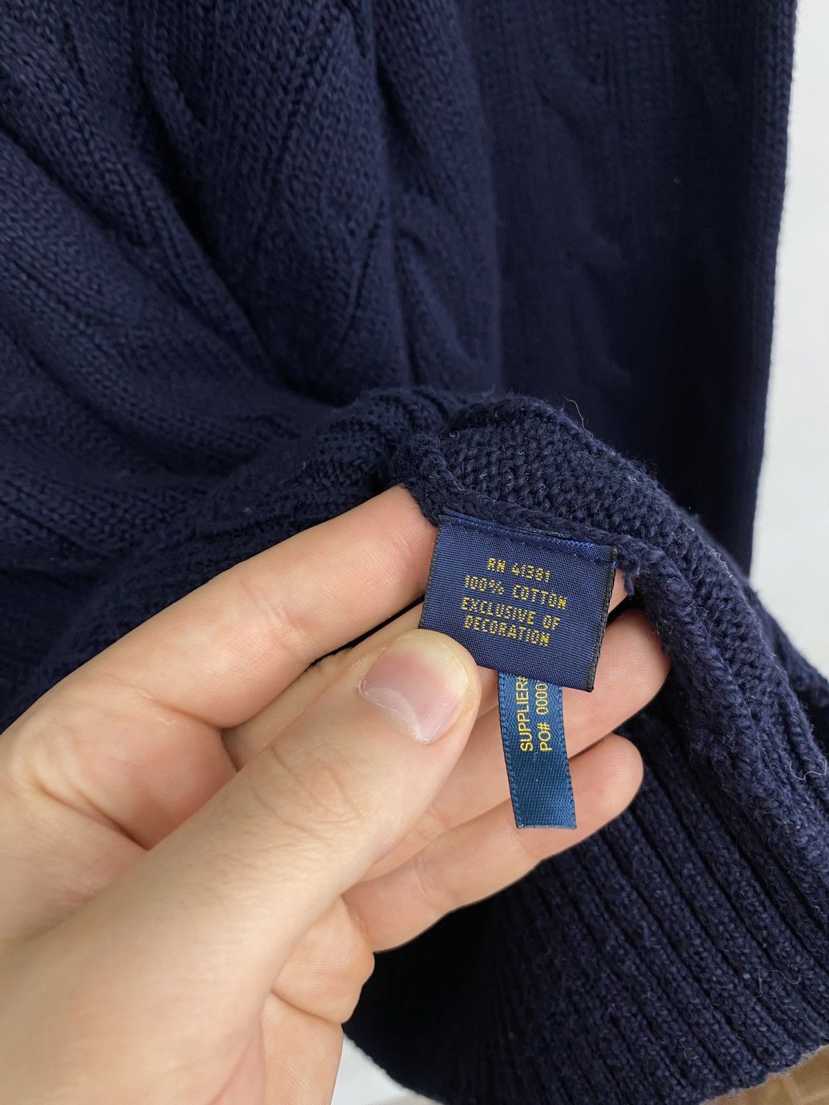 Polo Ralph Lauren 🇺🇸 Vintage Y2K Ralph Lauren Knitted Sweater Rare Retro Aran Size US XL / EU 56 / 4 - 6 Thumbnail