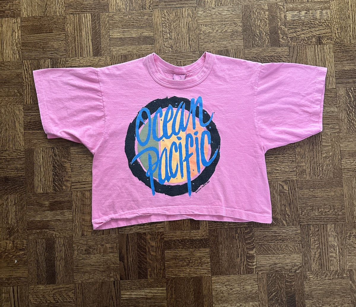 Ocean Pacific Vintage 90s Ocean Pacific Graphic Crop Top Tee Size ONE SIZE - 1 Thumbnail