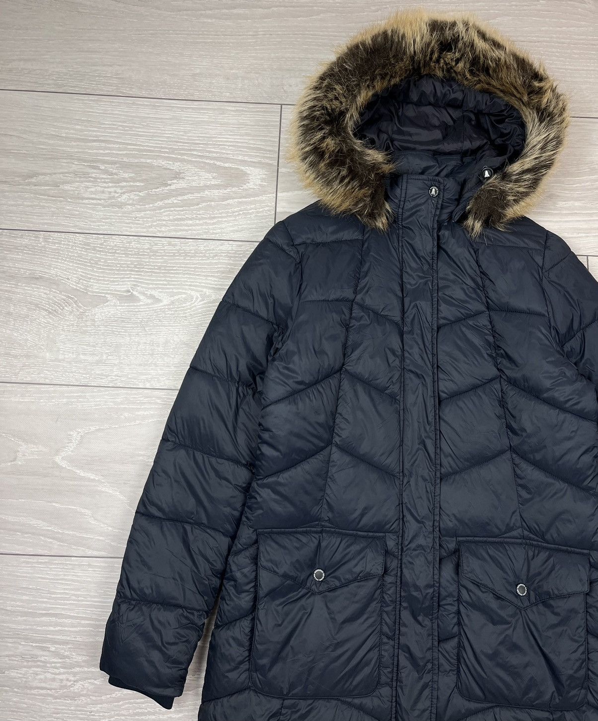 Barbour Barbour Clam Quilt Womens Long Fur Puffer Jacket Size M / US 6-8 / IT 42-44 - 6 Thumbnail