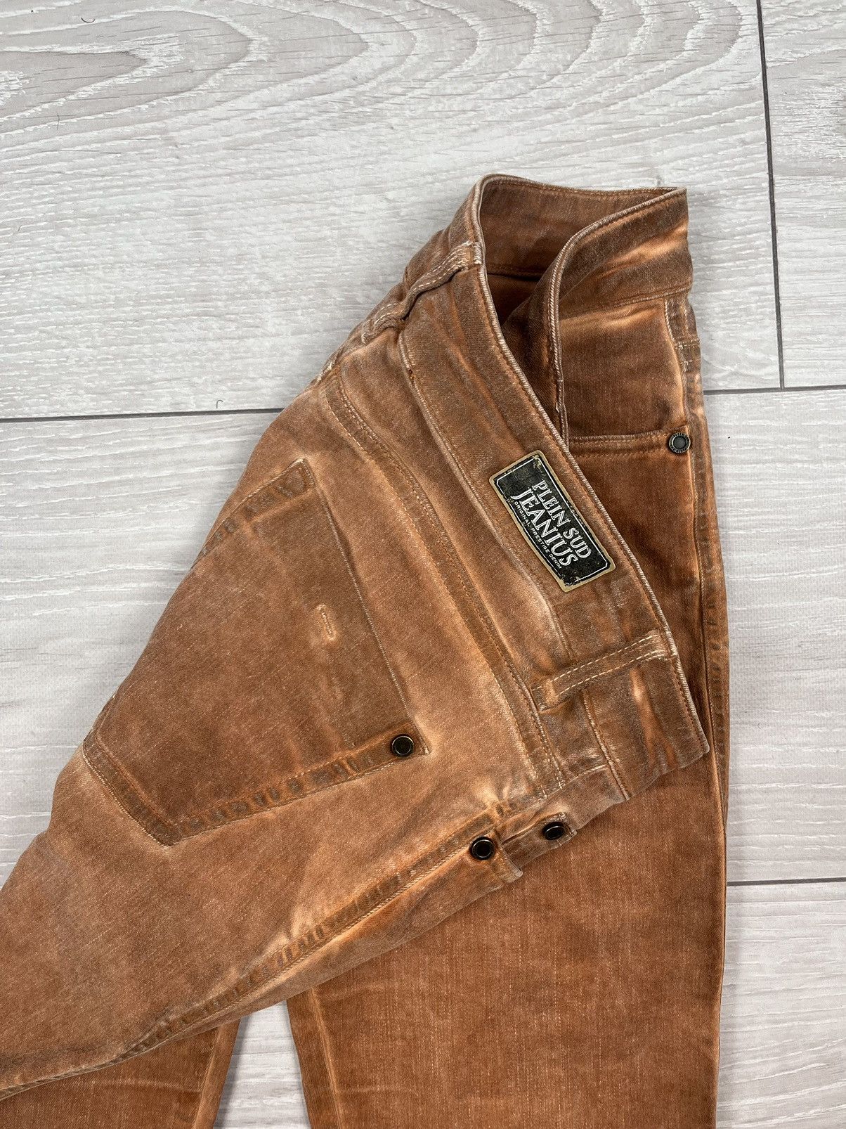 plein sud Plein Sud Jeanius Avante Garde Washed Skinny Womens Pants Size 28" / US 6 / IT 42 - 10 Thumbnail