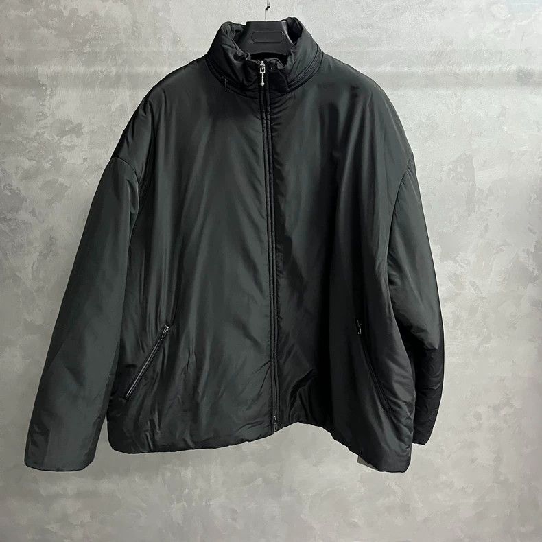 Balenciaga Balenciaga Classic Black Solid Graphic Print Suede Zip Up Size US M / EU 48-50 / 2 - 1 Thumbnail