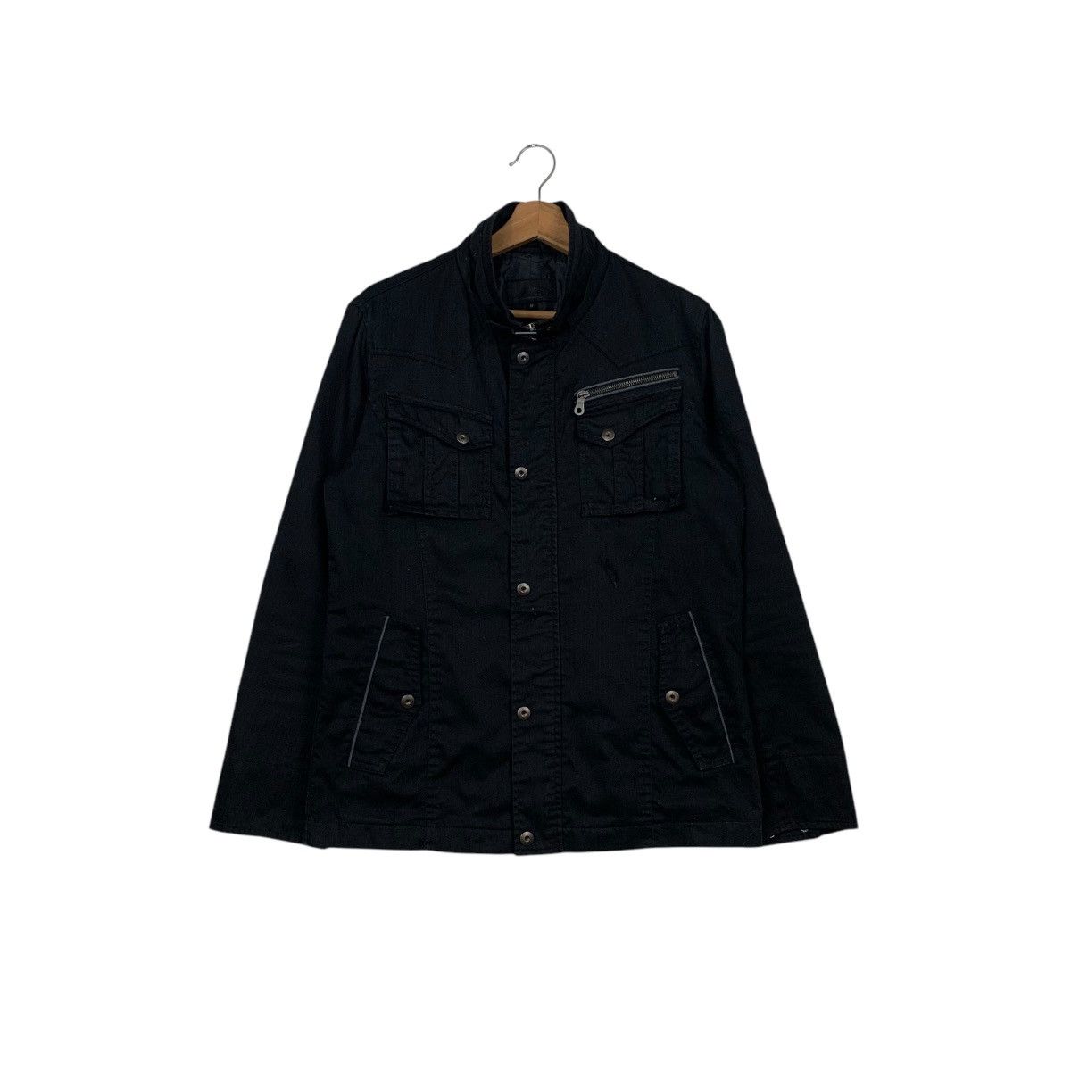 Mossimo MOSSIMO Four Pocket Button Zipper Casual Jacket #2548-C115 Size US M / EU 48-50 / 2 - 1 Thumbnail