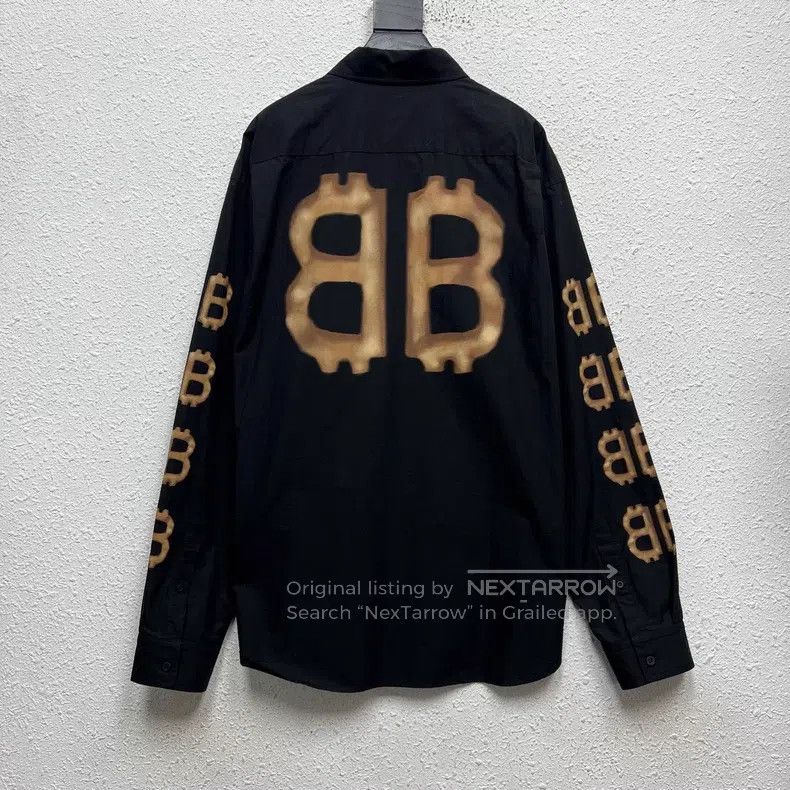 Balenciaga Balenciaga size 41 Bitcoin Double B Stripe Logo Black Long Size US S / EU 44-46 / 1 - 1 Thumbnail