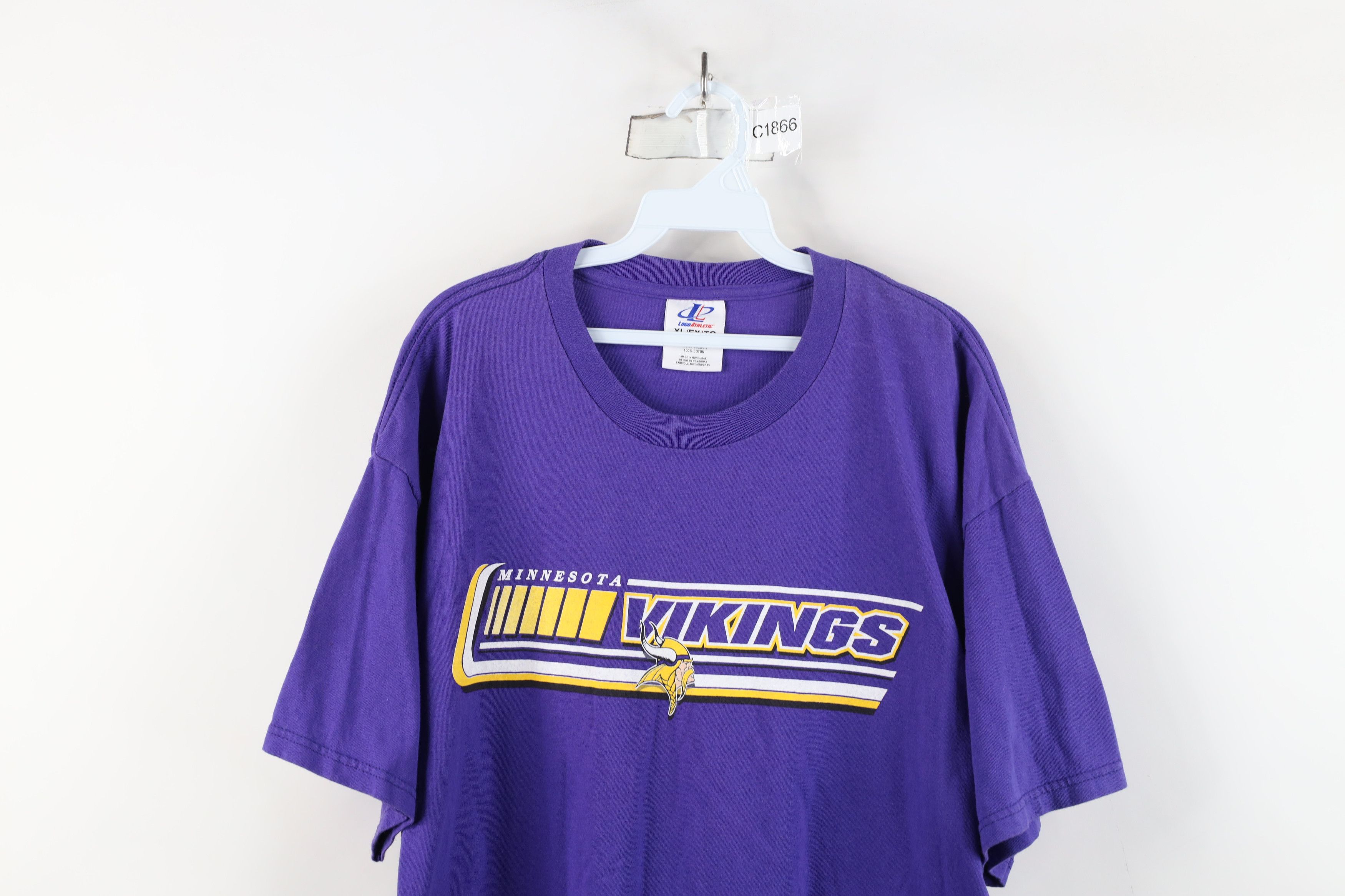 Vintage Vintage 90s Minnesota Vikings Football Short Sleeve T-Shirt Size US XL / EU 56 / 4 - 2 Thumbnail