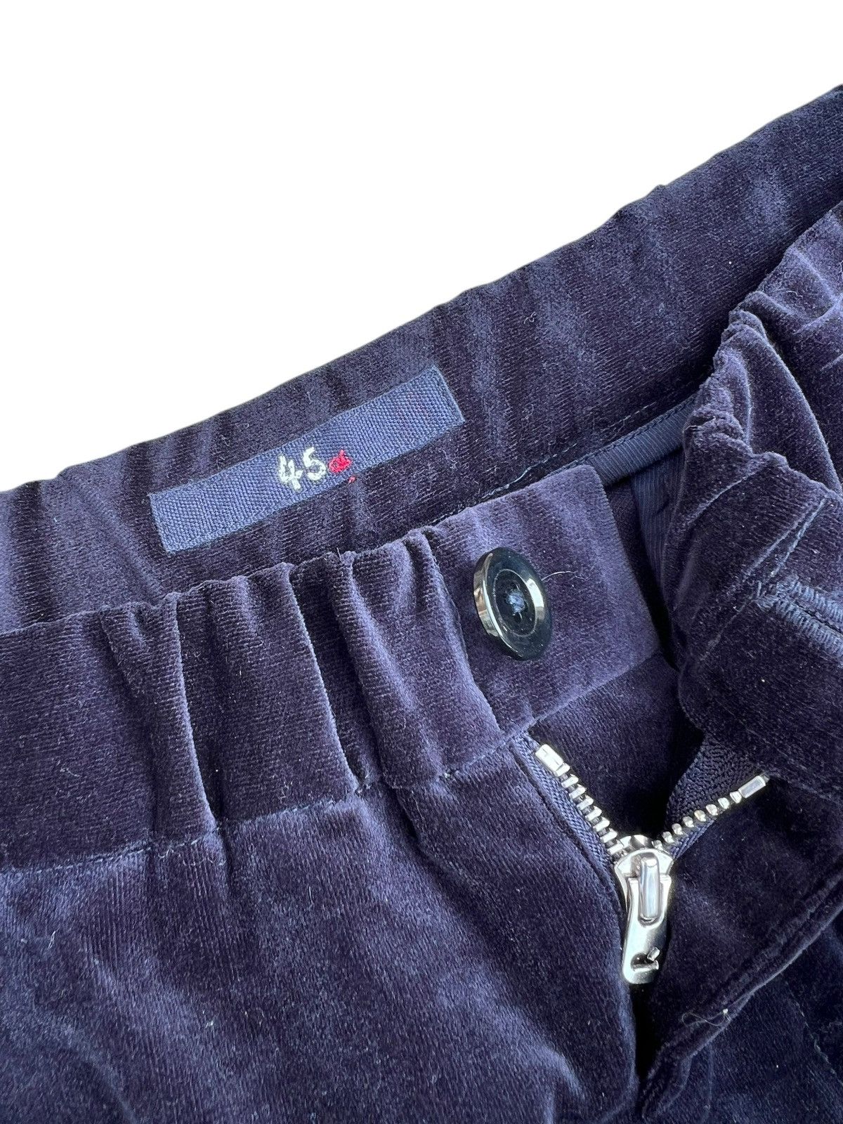 45rpm 45rpm Velvet Navy Blue Stretchable Waist Trouser Pant Size 3 Size US 30 / EU 46 - 5 Thumbnail