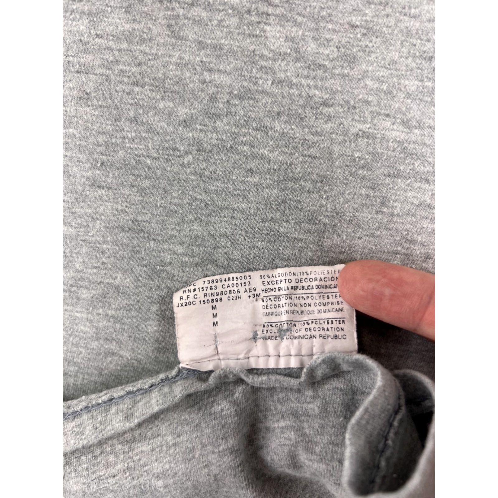 Champion Champion Shirt Men Medium Gray Short Sleeve Crew Neck Cotton Blend Logo Sports Mens Size US M / EU 48-50 / 2 - 5 Thumbnail