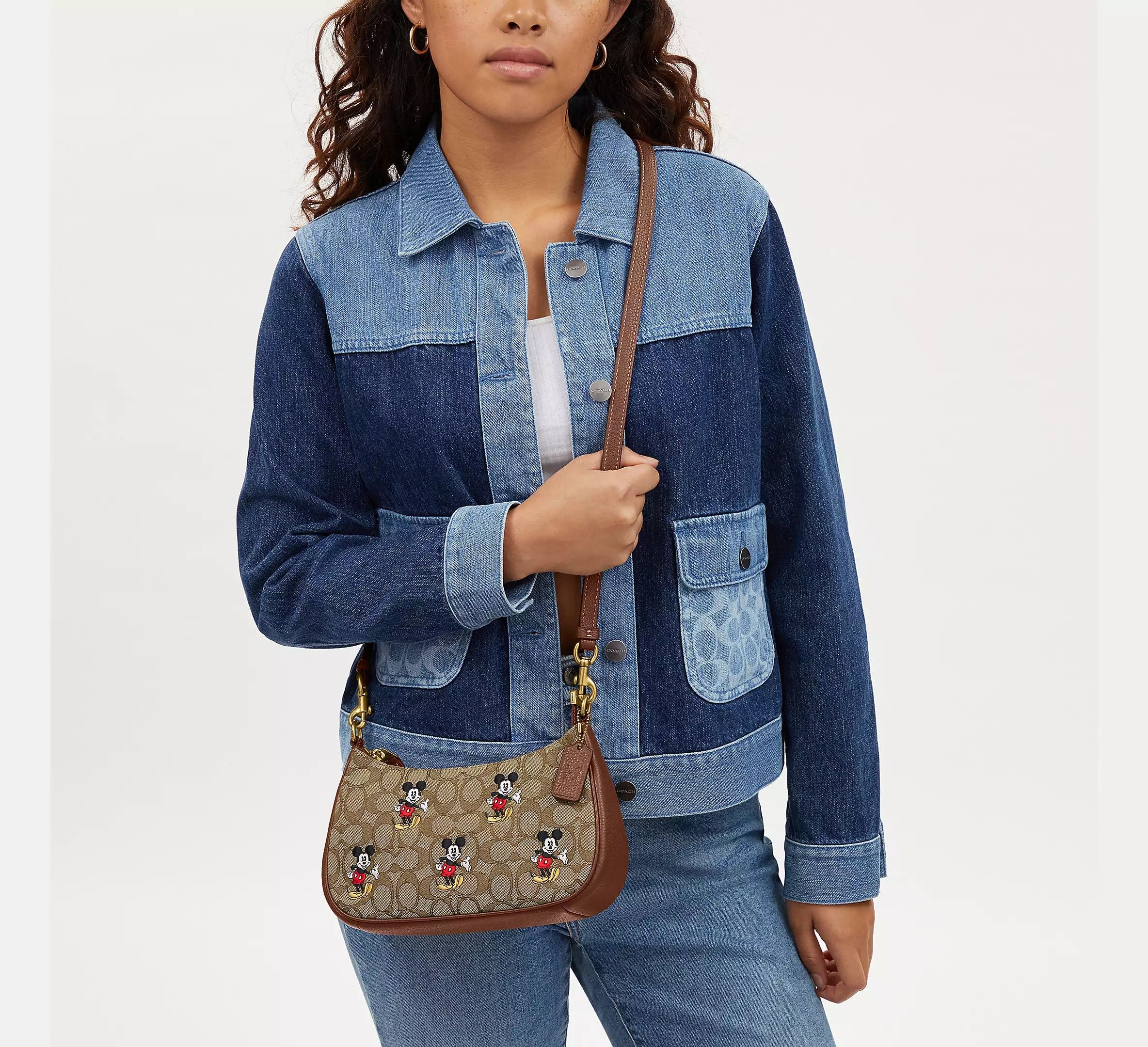 Disney Teri Shoulder Bag With Mickey Mouse Print