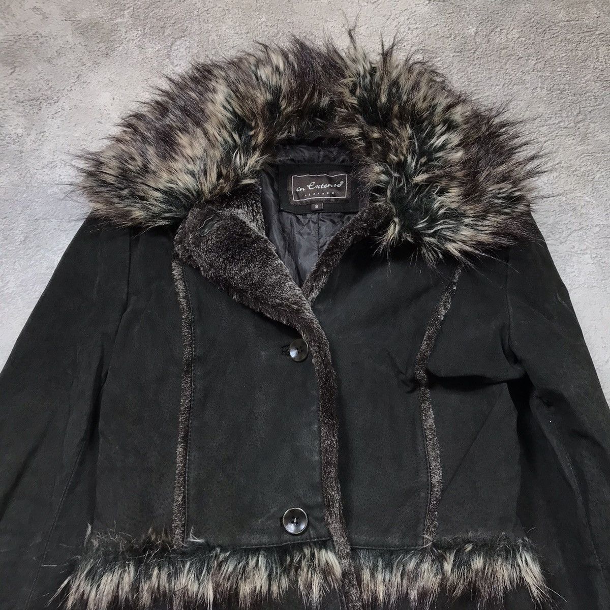 Vintage Vintage Y2K Black Puffer Jacket Fur Collar Streetwear 90s M Size M / US 6-8 / IT 42-44 - 3 Thumbnail