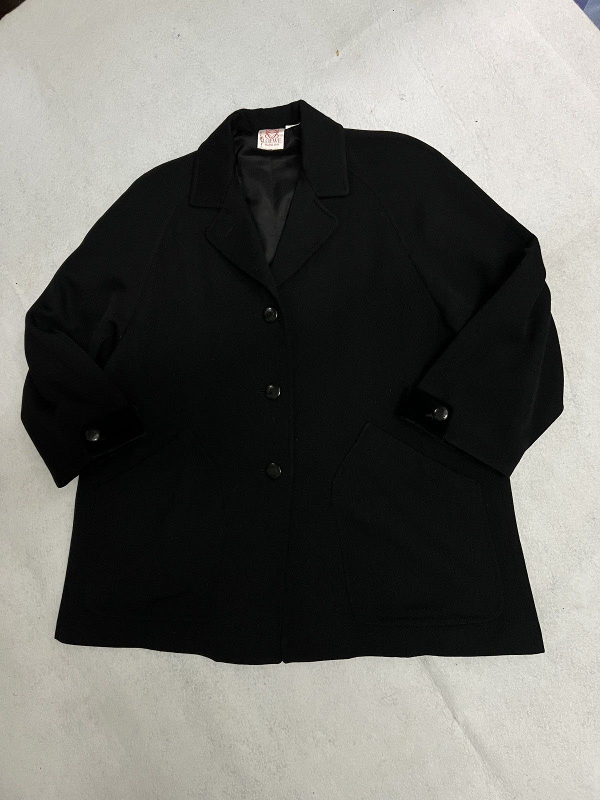 Loewe 540. LOEWE Vintage Black Boxy Cut Jacket Size US L / EU 52-54 / 3 - 4 Thumbnail