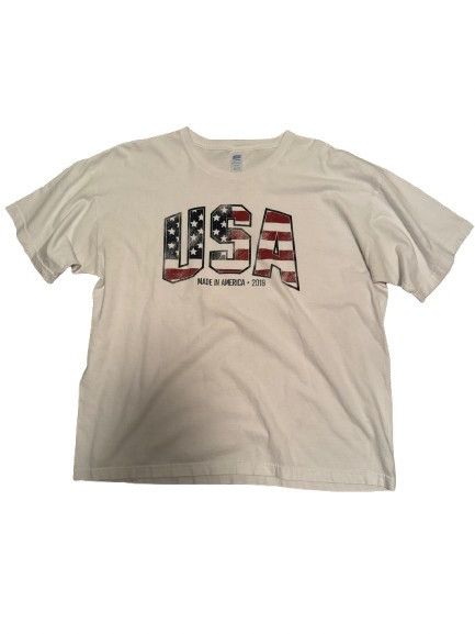 Vintage Boxy Vintage 2000s USA Tshirt Size US XL / EU 56 / 4 - 1 Thumbnail