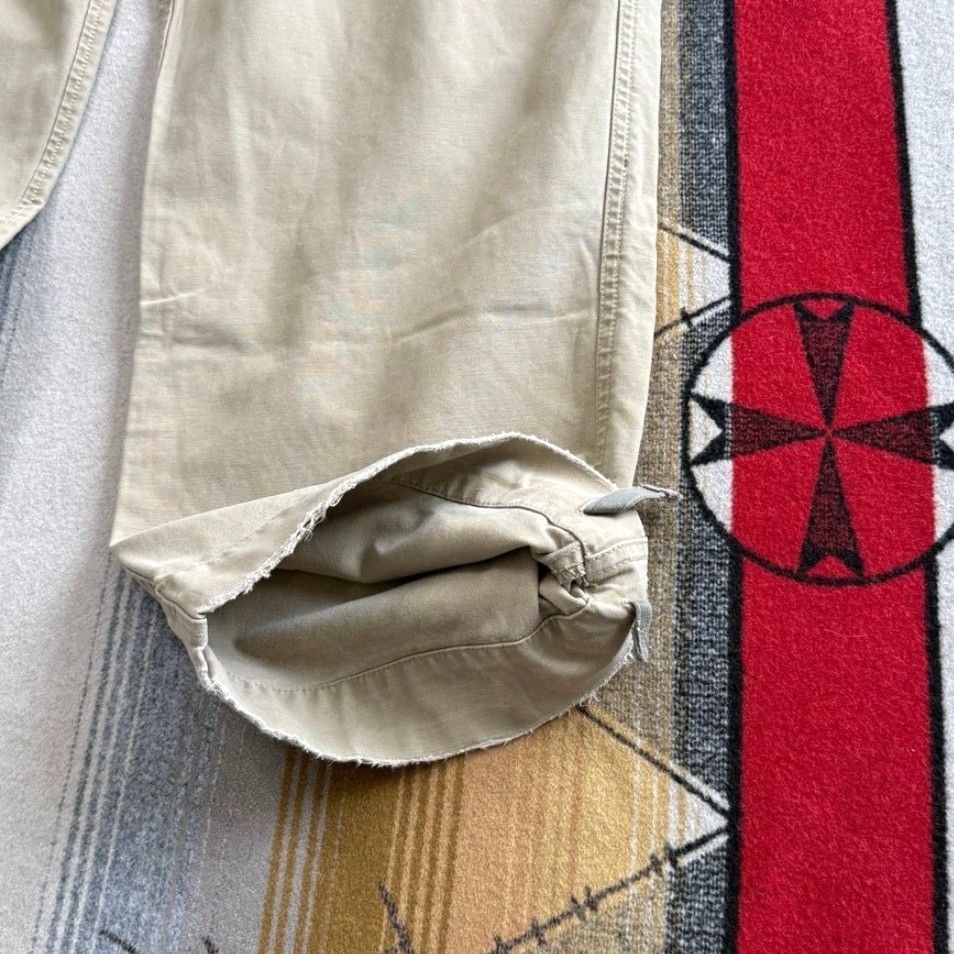 Abercrombie & Fitch VINTAGE Abercrombie & Fitch Paratrooper Cargo Pants Mens 32x32 Tan Solid Cargo Pants Men 32x32 Y2K Grunge Skate 90s Summer Fall Winter Spring Mens Size US 32 / EU 48 - 6 Thumbnail