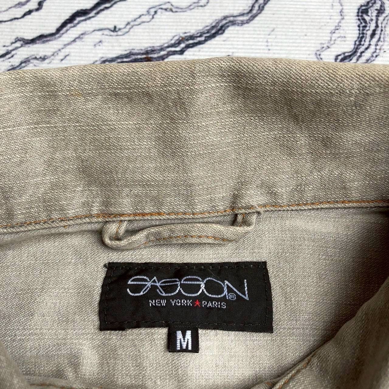 Other Vintage 90s Y2K Sasson New York Paris Denim Jacket Size M / US 6-8 / IT 42-44 - 7 Thumbnail