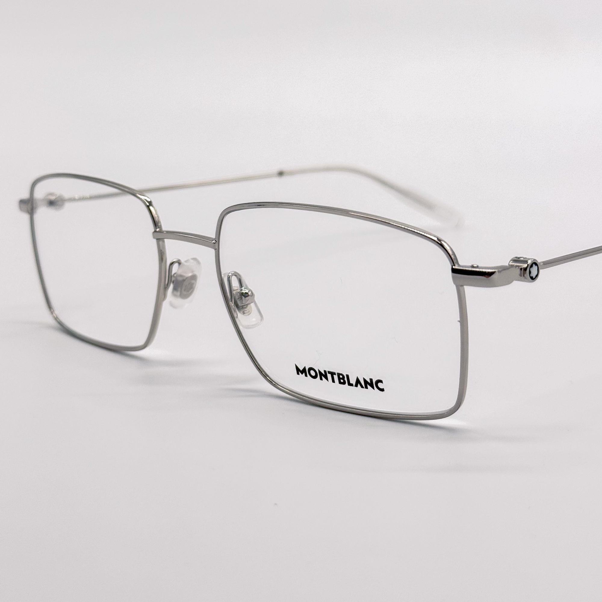 Montblanc NEW MONTBLANC EYEGLASSES MB0076O 006 SILVER MEN EYEWEAR Size ONE SIZE - 3 Thumbnail