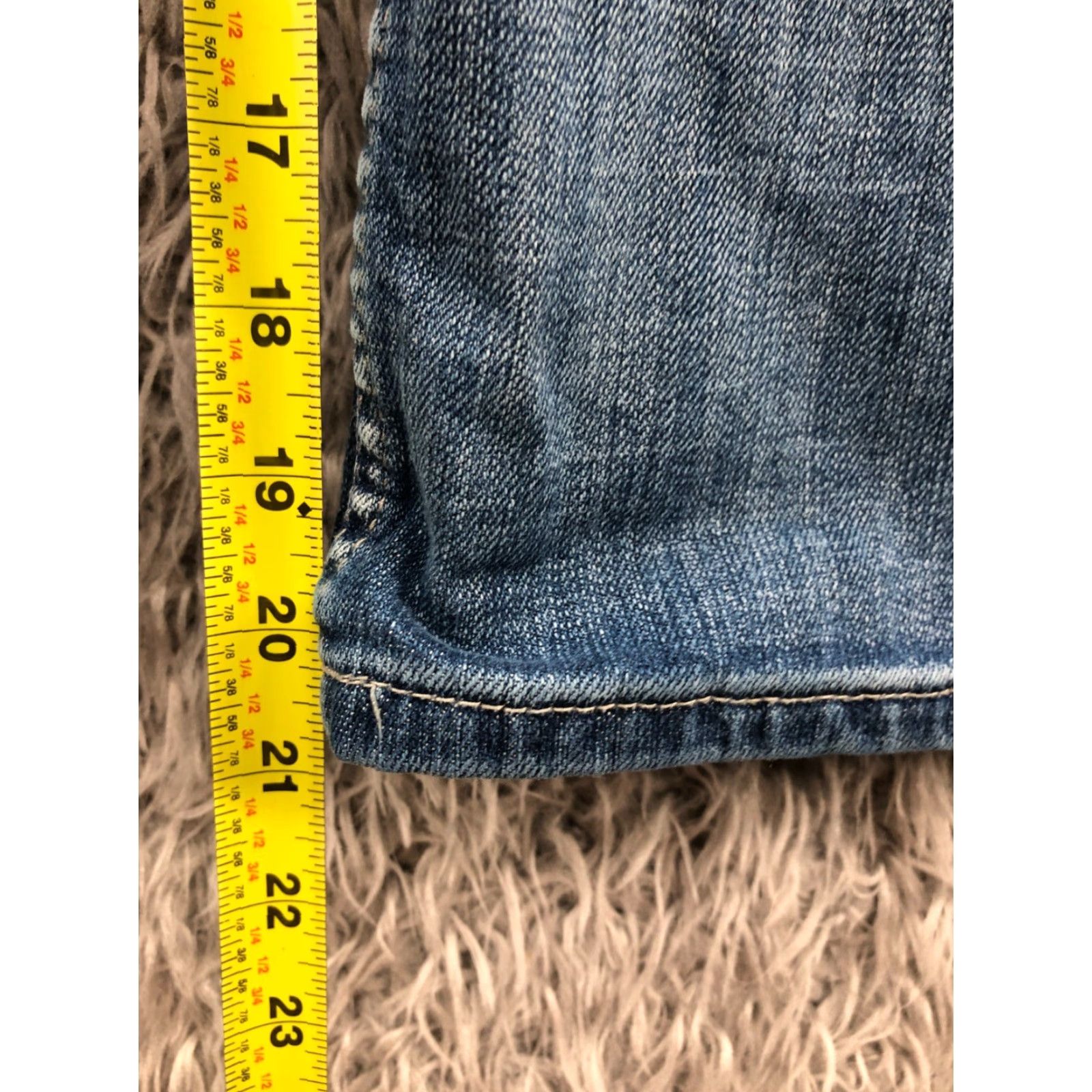 Vintage VIGOSS Capri Jeans Womens Juniors Size 17 Medium Wash Blue Size 38" / US 16 / IT 52 - 3 Thumbnail