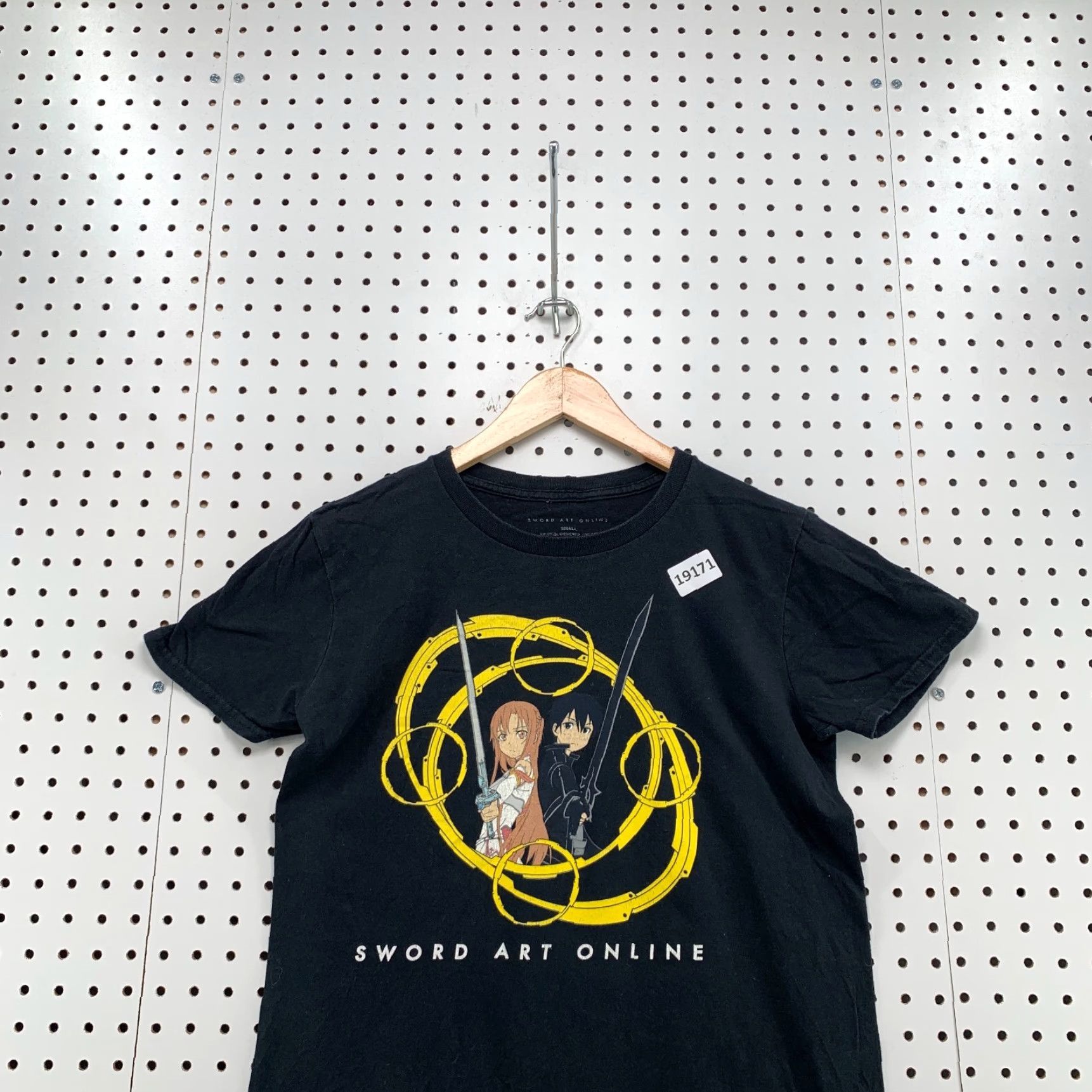 Vintage Sword Art Online Shirt Anime Tee Black Adult Small Cartoon Short Sleeve 18x25 Size US S / EU 44-46 / 1 - 7 Thumbnail
