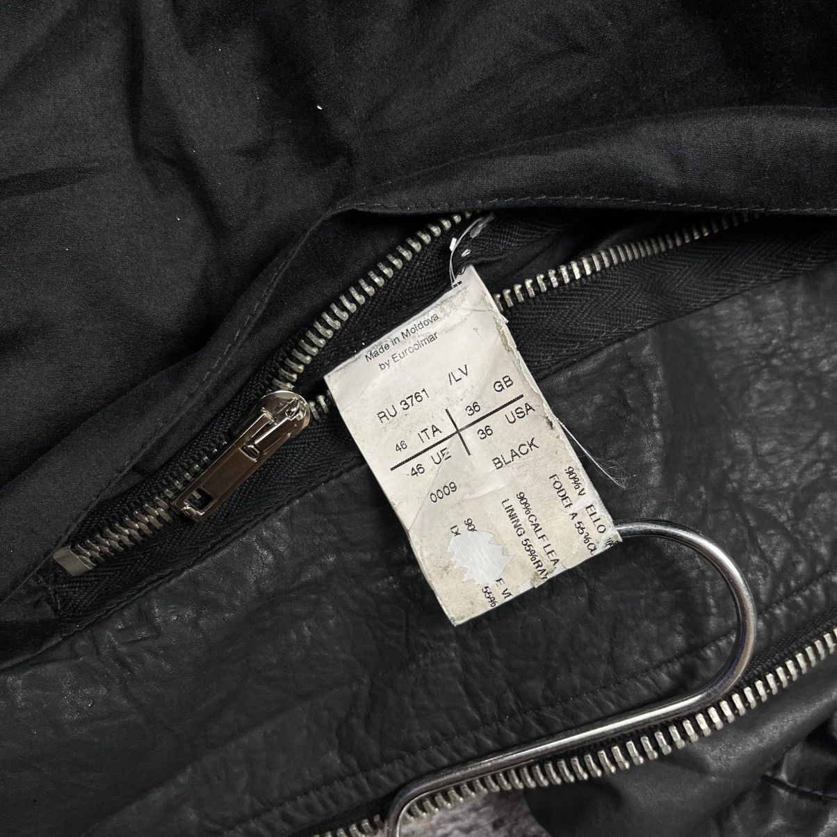 Rick Owens Rick owens high neck leather jacket Size US S / EU 44-46 / 1 - 12 Thumbnail