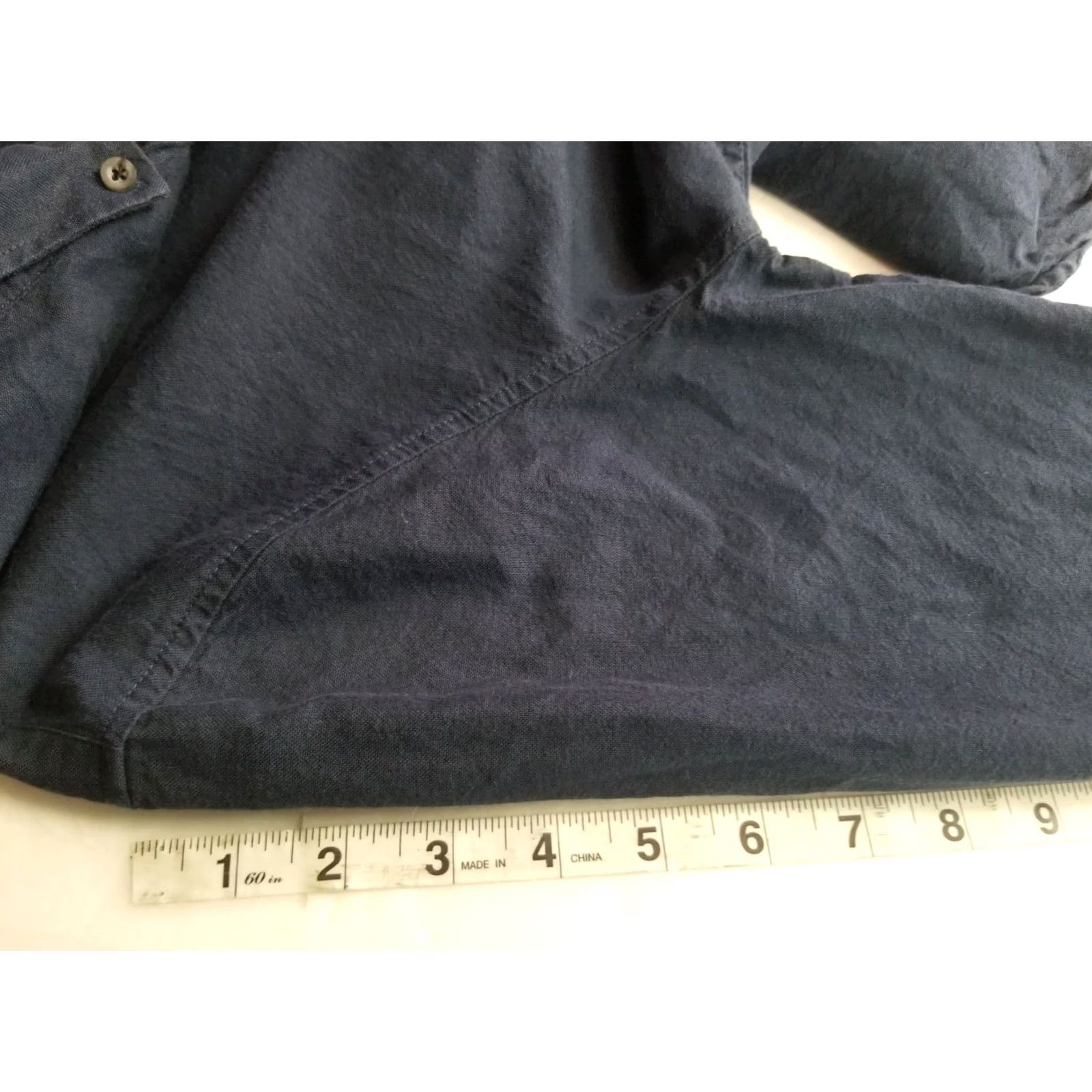 Topman TOPMAN Navy Blue Mens Medium Long Sleeve Button Shirt Size US M / EU 48-50 / 2 - 7 Thumbnail