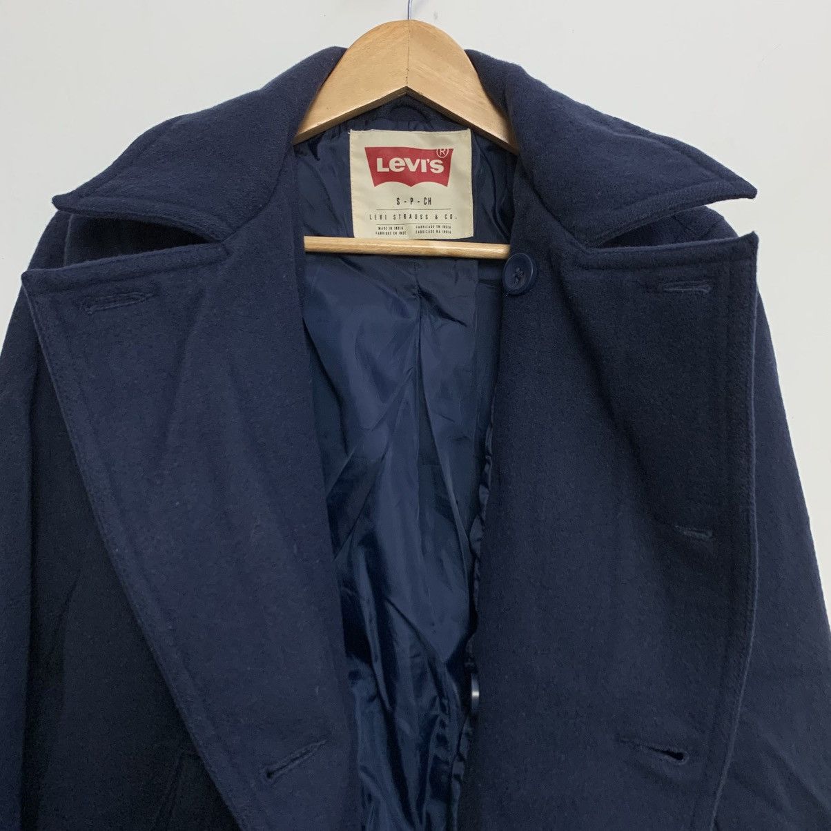 Levi's Levi’s Navy Wool Peacoat Double-Breasted Grail (S) Size US S / EU 44-46 / 1 - 4 Thumbnail