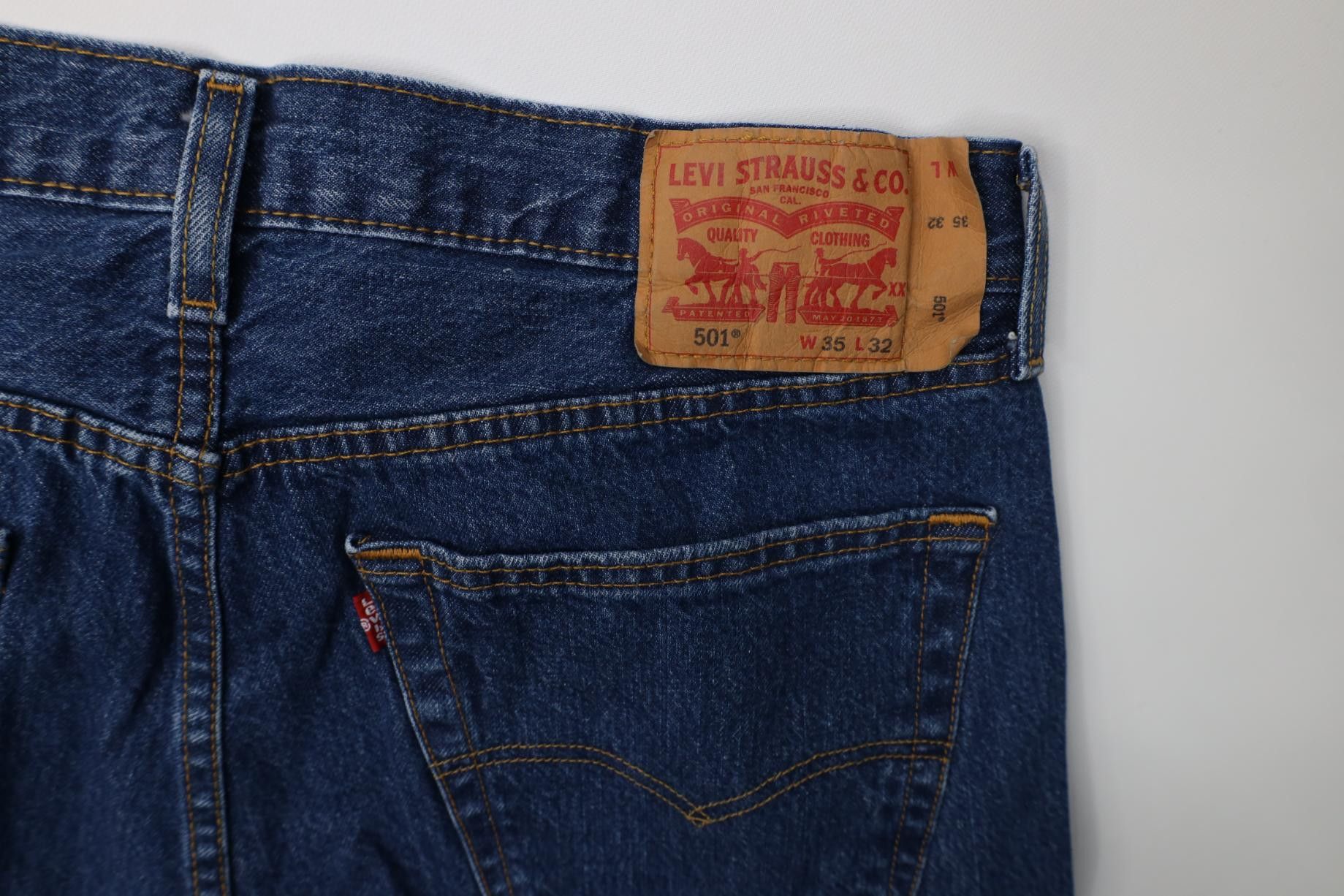 Levi's Vintage Y2K Levis 501xx Button Fly Original Fit Denim Jeans Size US 35 - 13 Thumbnail