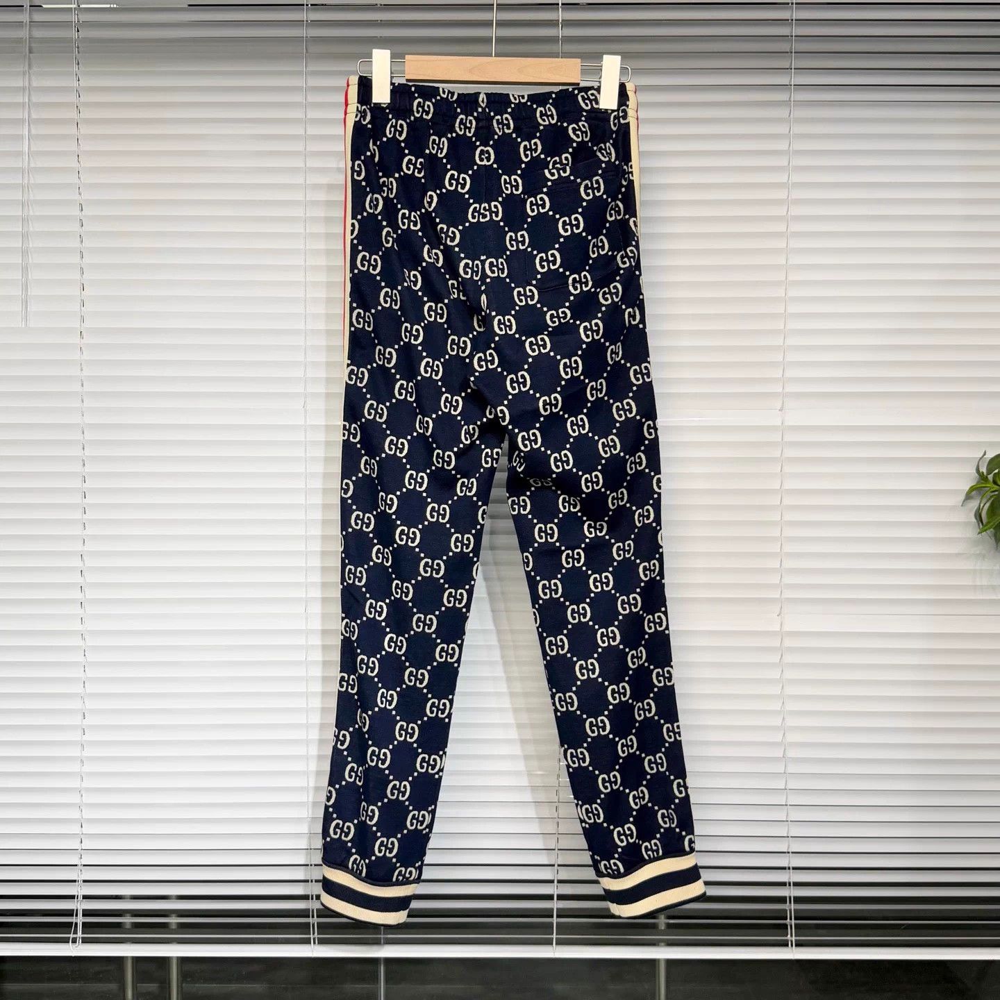 Gucci GUCCI GG Jacquard Drawstring Joggers XS Navy Size US 28 / EU 44 - 2 Thumbnail