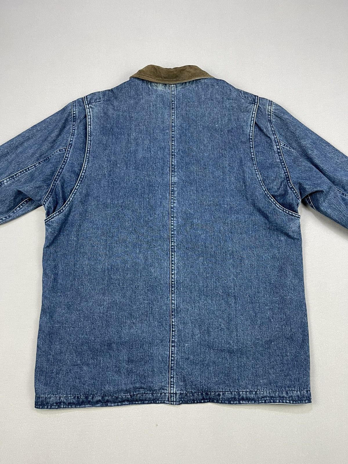 Lands' End LANDS END DENIM + LEATHER CHORE JACKET Size M / US 6-8 / IT 42-44 - 7 Thumbnail