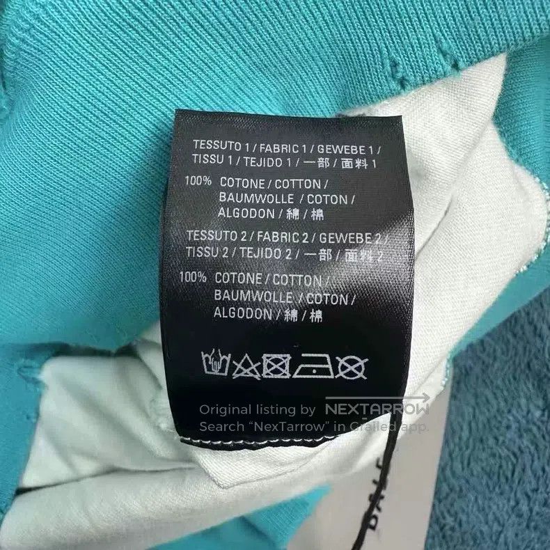 Balenciaga Balenciaga Lettered print holey hooded sweatshirt in sky b Size US S / EU 44-46 / 1 - 7 Thumbnail