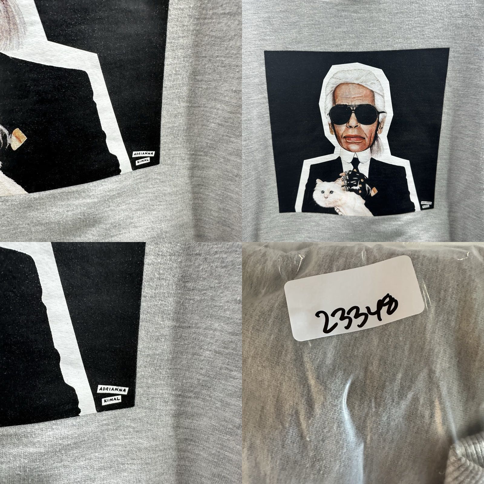 Karl Lagerfeld Proof of Concept x ADRIANNA KINAL Karl Lagerfeld Sweatshirt Womens Small Limited Shirt Womens Small Gray Sweatshirt 90s Classic Mens? Size S / US 4 / IT 40 - 9 Thumbnail