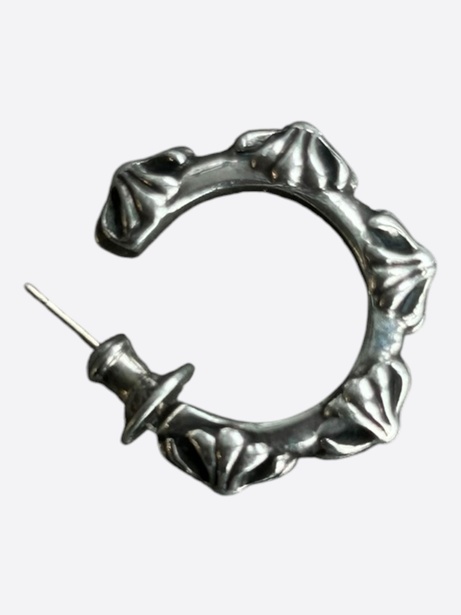 Chrome Hearts Chrome Hearts Silver Cross Earring Size ONE SIZE - 3 Thumbnail