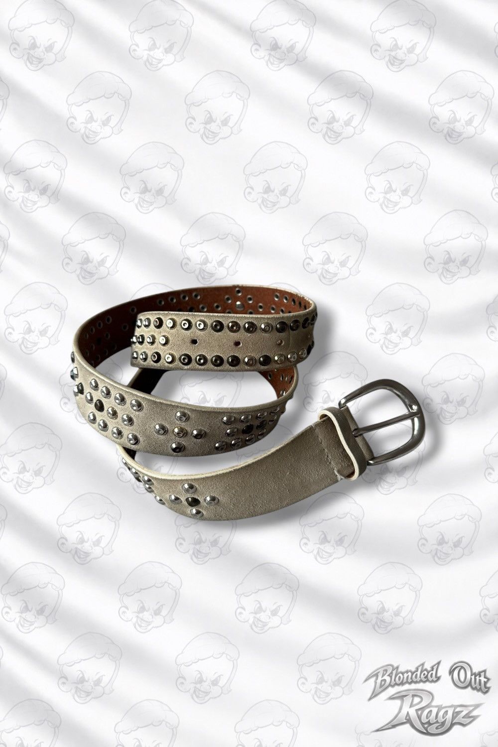 Isabel Marant Isabel Marant Off White Studded Calf Leather Belt Italy Size ONE SIZE - 2 Thumbnail