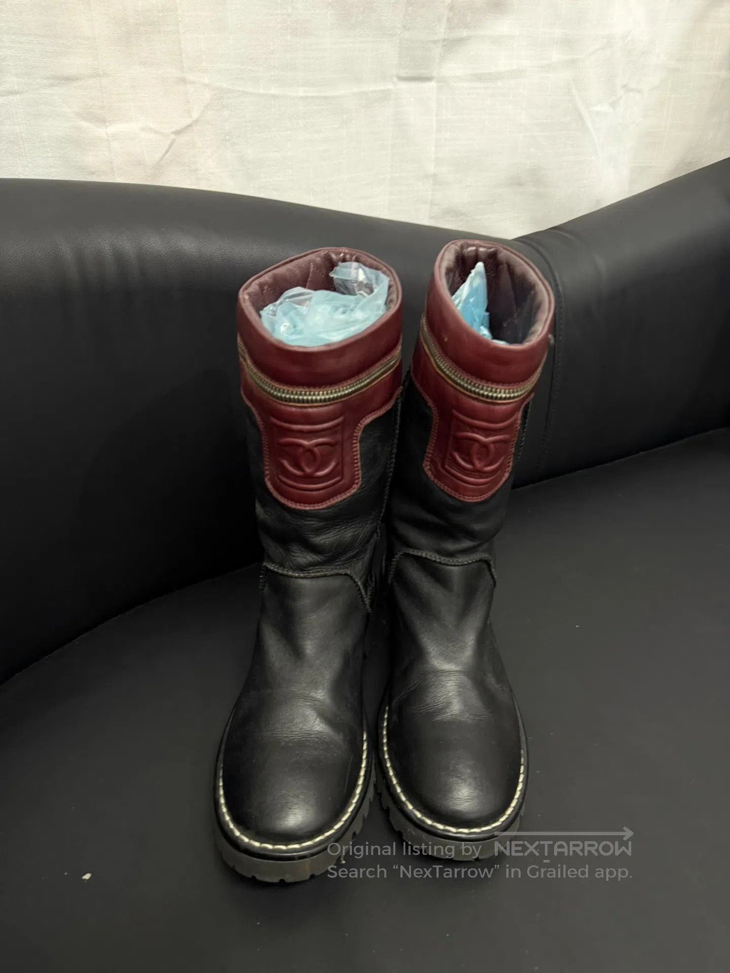Chanel CHANEL RARE Runway Fall 2003 Motorcycle Boots | Grailed