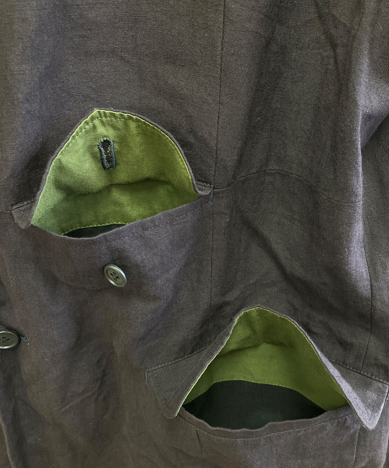Yohji Yamamoto yohji yamamoto pour homme linen coat Size US M / EU 48-50 / 2 - 7 Thumbnail