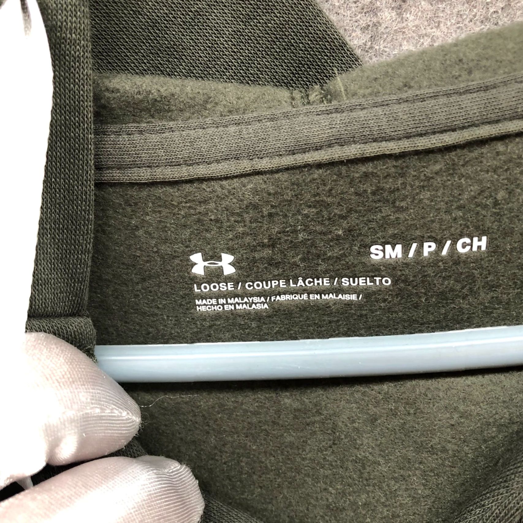 Under Armour Under Armour Rival Fleece Cropped Hoodie Womens S Loose Green Neon V-Neck Hoodie Size S / US 4 / IT 40 - 5 Thumbnail